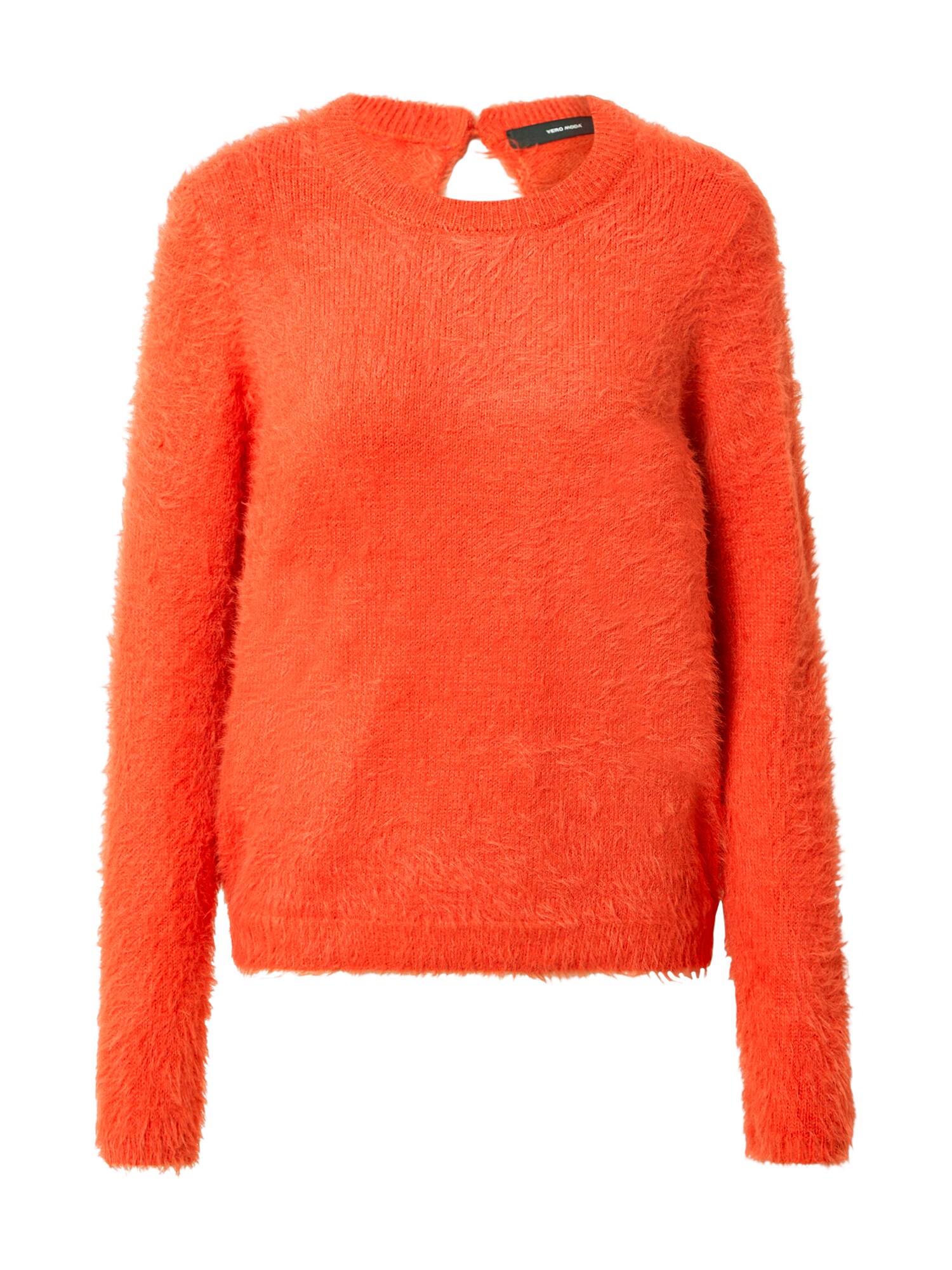 VERO MODA Megztinis 'Poilu'  oranžinė-raudona