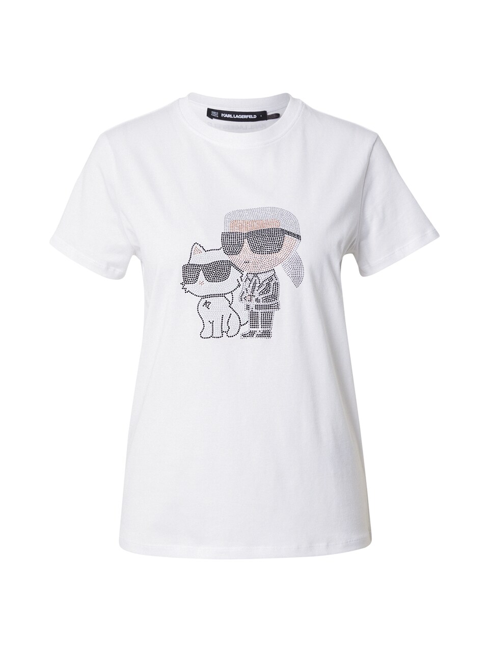 T-shirt 'Ikon' beige / svart