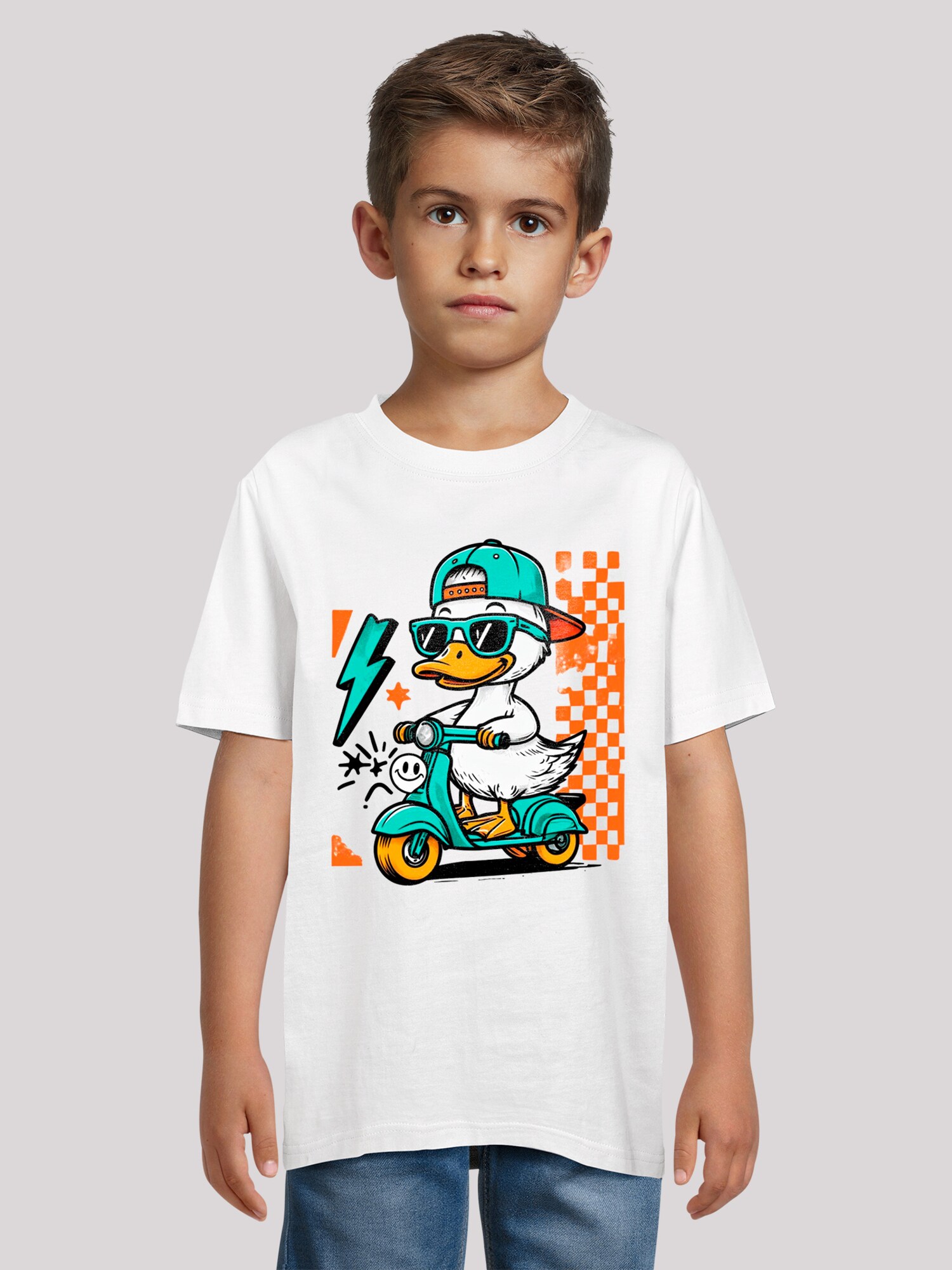 Thumbnail - F4NT4STIC T Shirt Coole Ente auf Roller