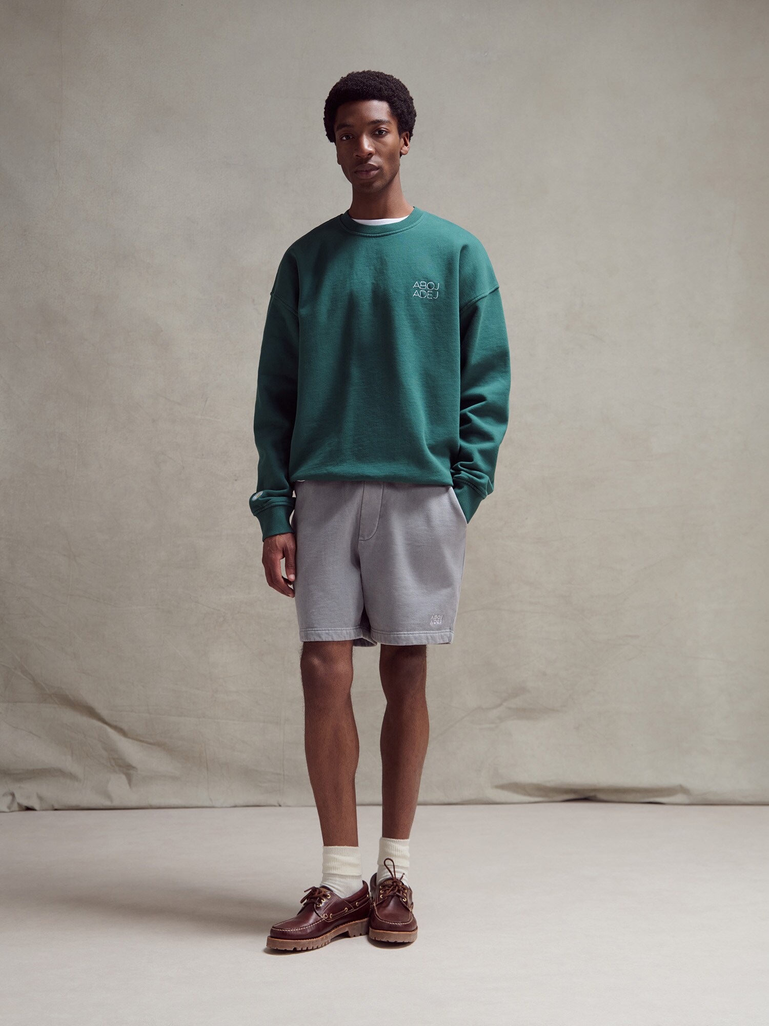 Thumbnail - ABOJ ADEJ Sweatshirt 'Chea' (GOTS) in Grün