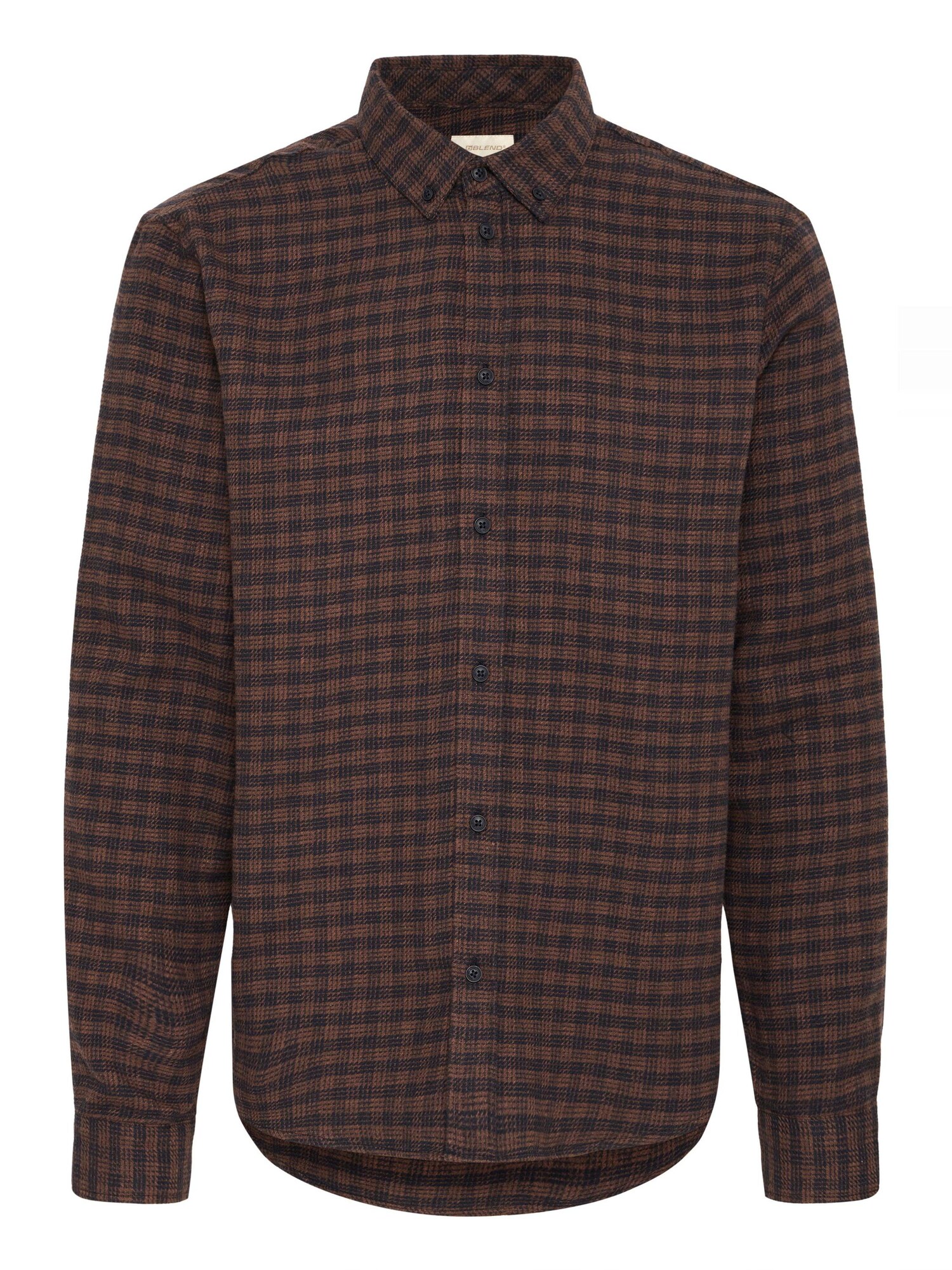 BLEND Camisa 'BHBarney'  azul oscuro / marrón rojizo