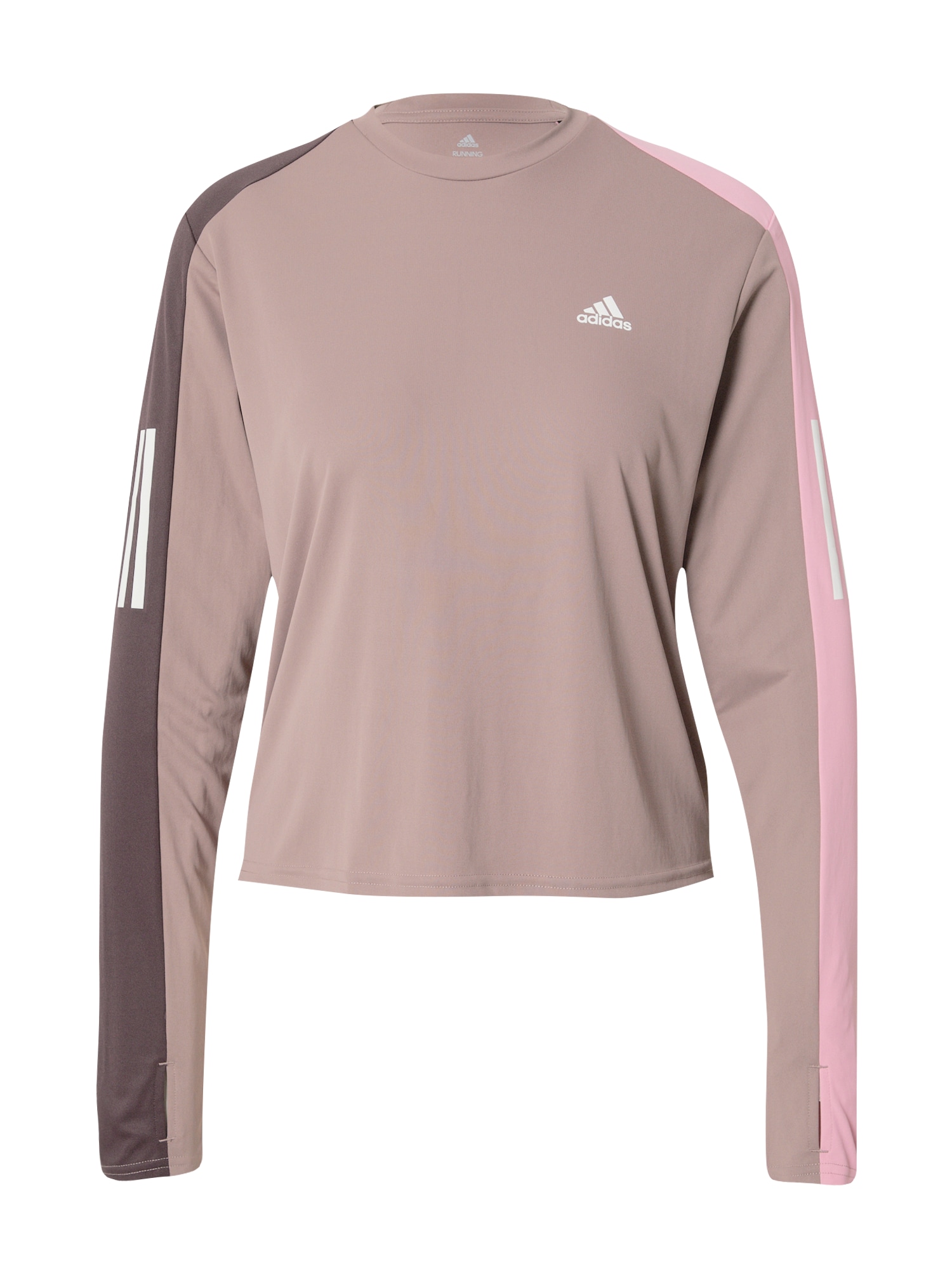 ADIDAS PERFORMANCE Sporta krekls gaiši brūns / plūmju / rožkrāsas
