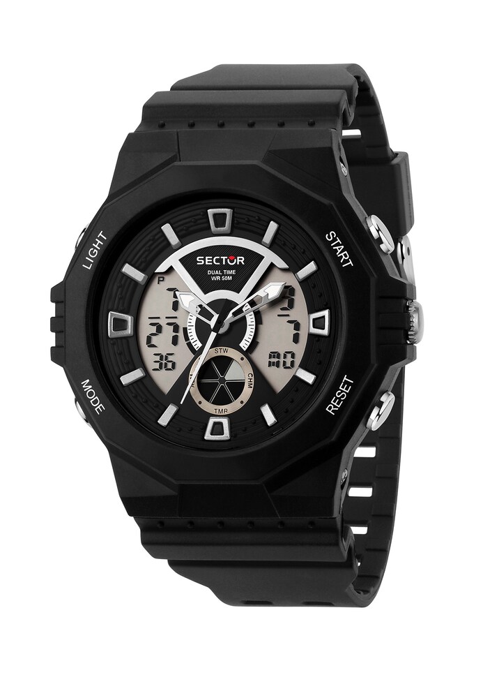 SECTOR Uhr Herren Größe One Size schwarz / silber / weiß