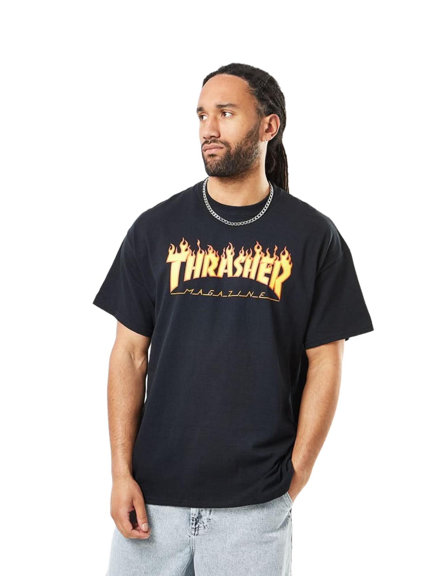 THRASHER Camiseta 'FLAME'  negro – imagen 2