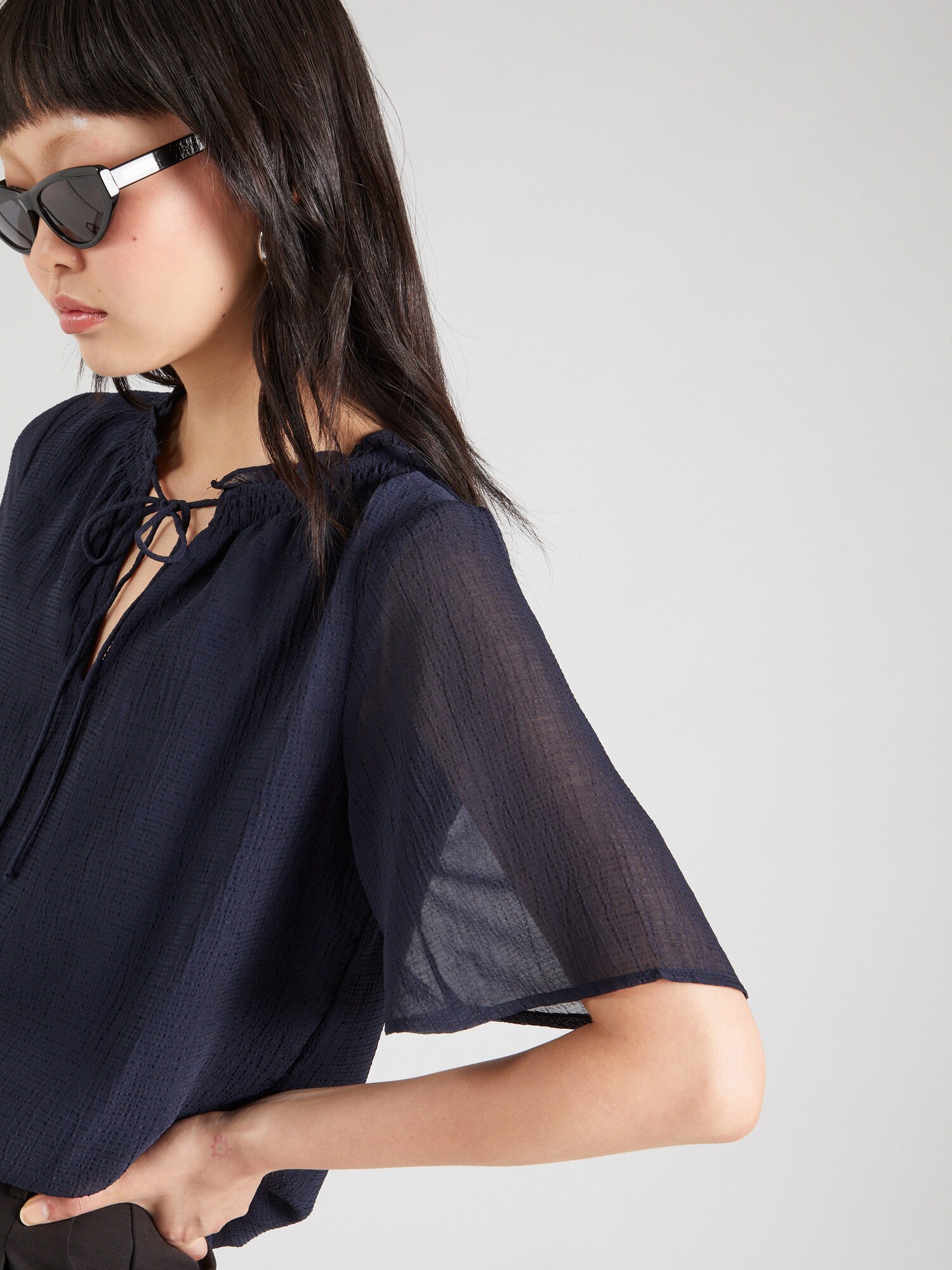 VERO MODA Blúzka 'VMEMILIE' námornícka modrá (obrázok 5)