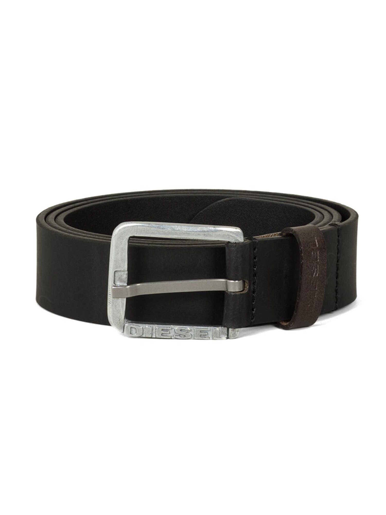 DIESEL Curea LOGO B-BASIC LEATHER BELT negru