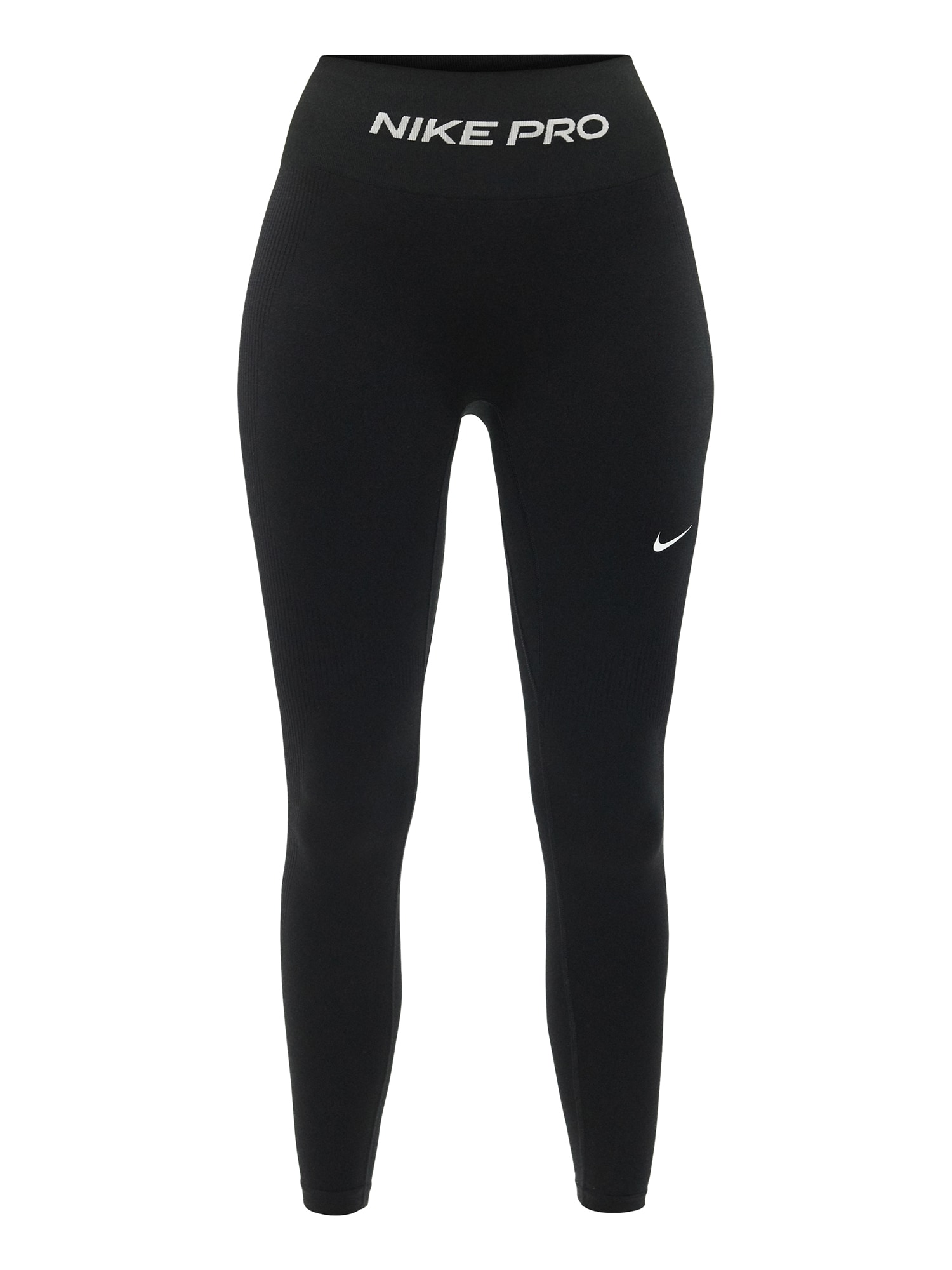 NIKE Športové nohavice 'Nike Pro'  čierna / biela