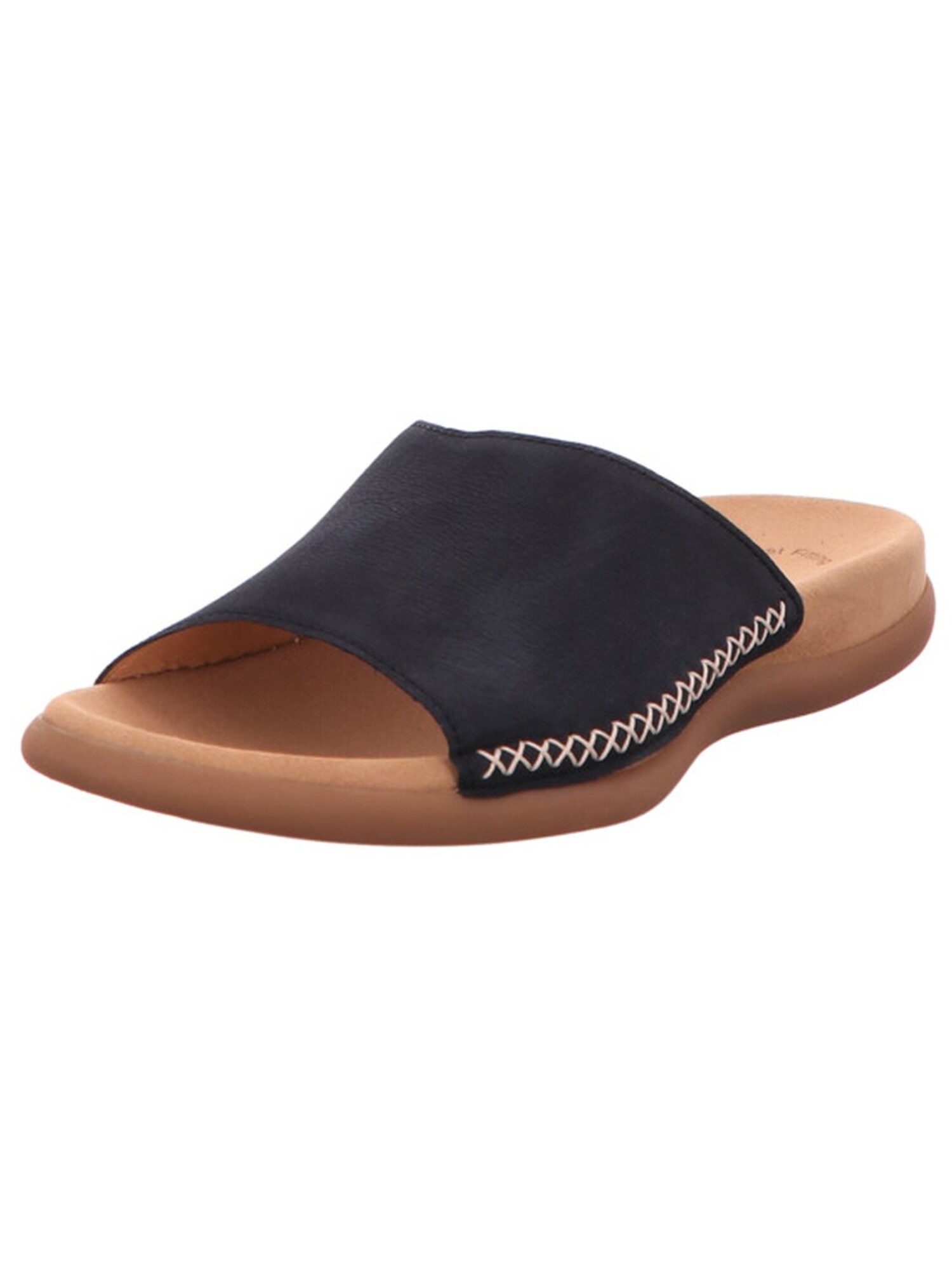 Gabor Muiltjes 'Pantolette Damen 03.705.16 Echtleder In Blau' Blauw