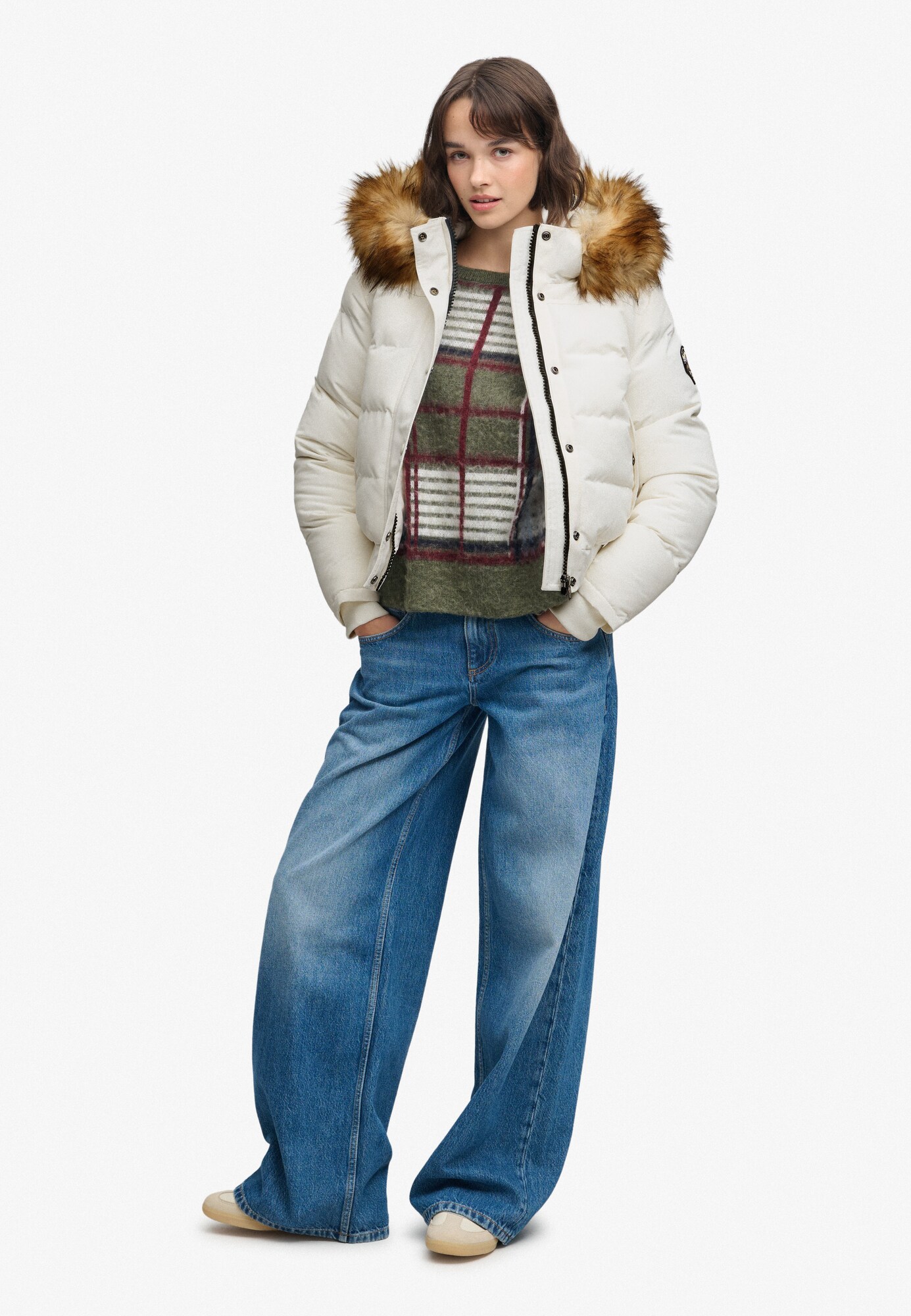 Superdry & Co Chaqueta de invierno 'Everest'  marrón moteado / blanco – imagen 4