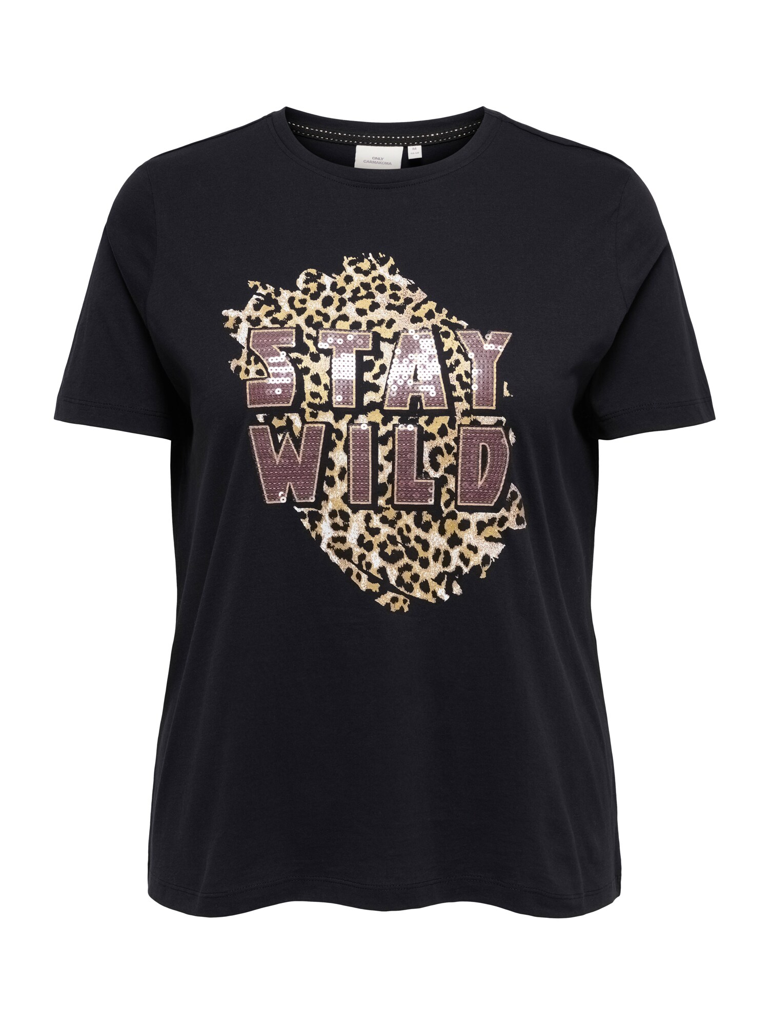 ONLY Carmakoma Tricou 'CARCHRISTA'  maro cămilă / ciocolatiu / maro cappuccino / negru