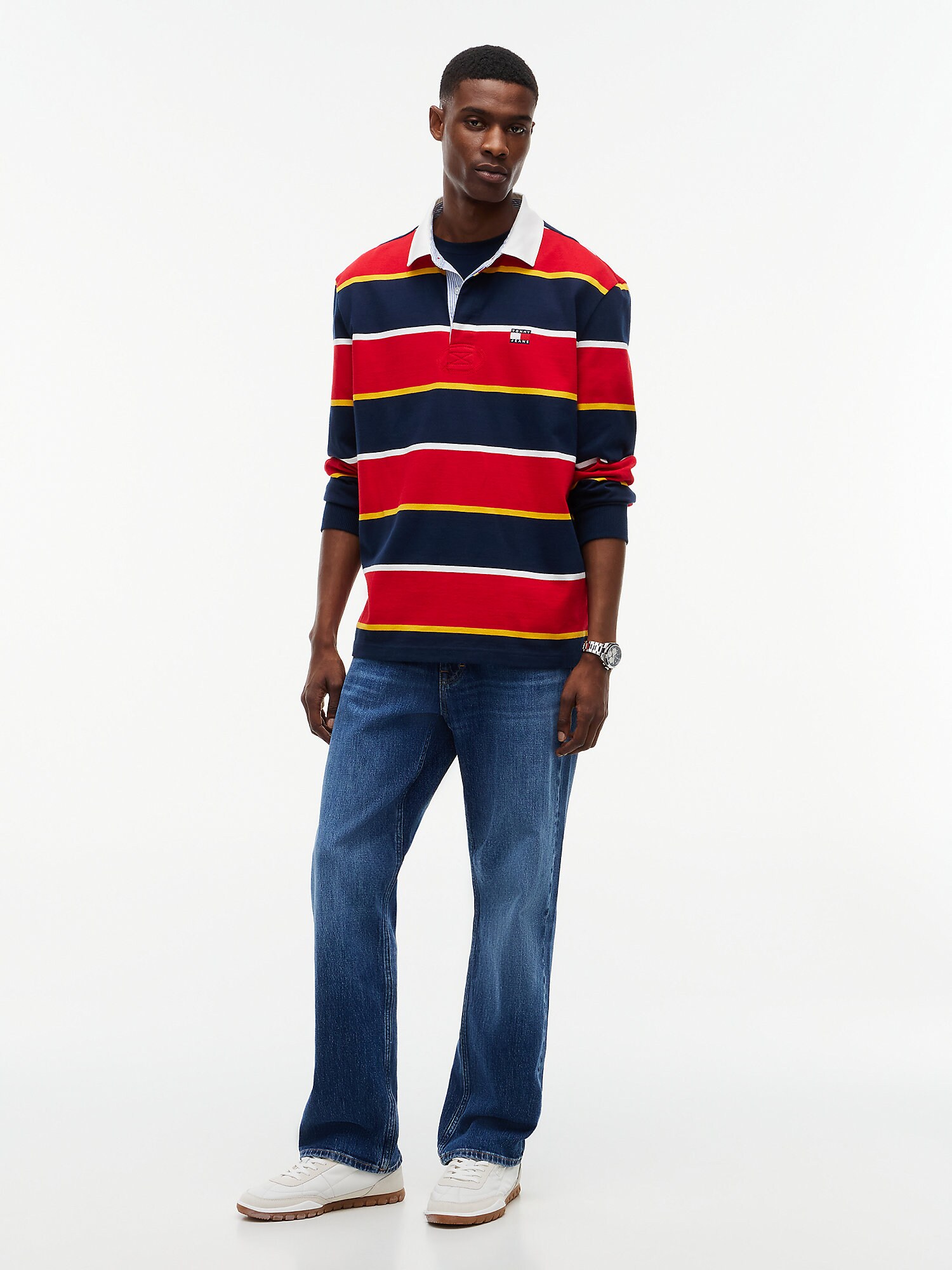 Tommy Jeans Camiseta  navy / amarillo / rojo / blanco – imagen 3