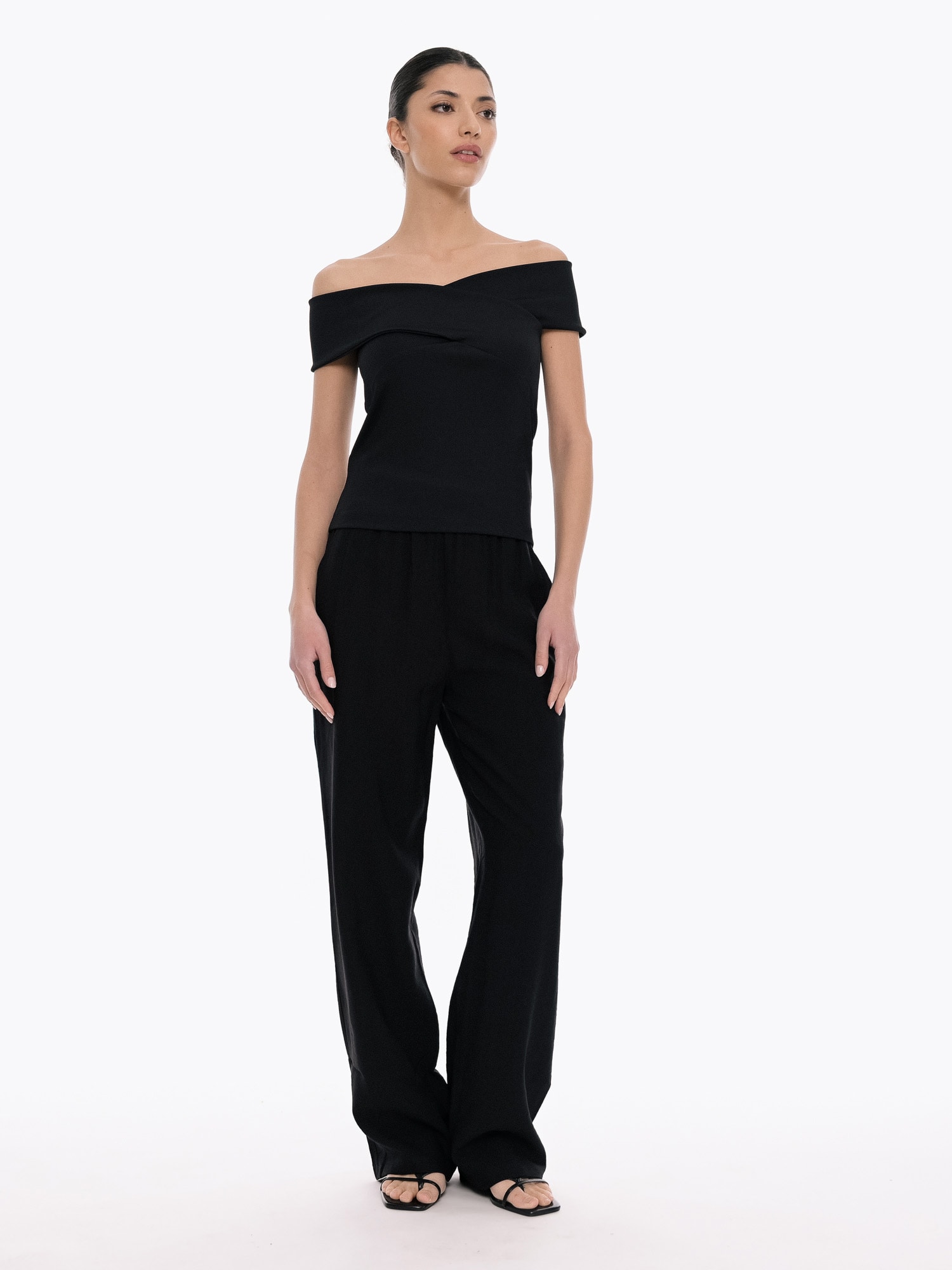 4TAILORS Tricou After-Ring negru
