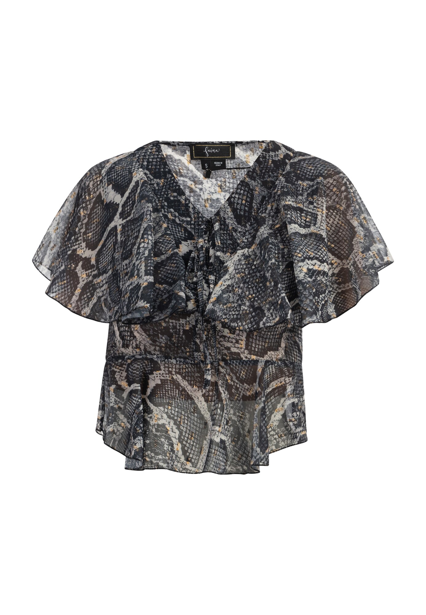 Faina Blusa color barro / negro