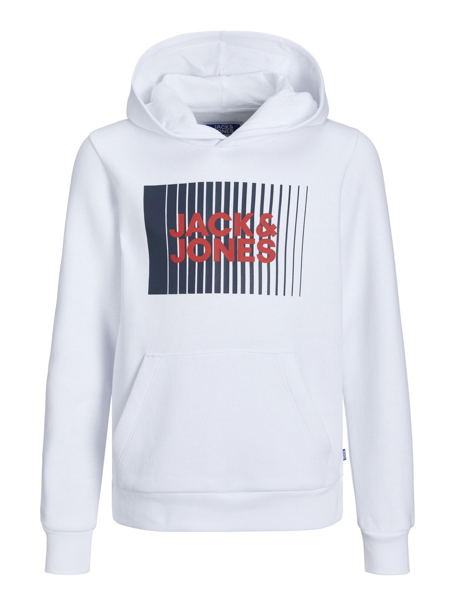 Jack & Jones Junior Mikina  červená / čierna / biela