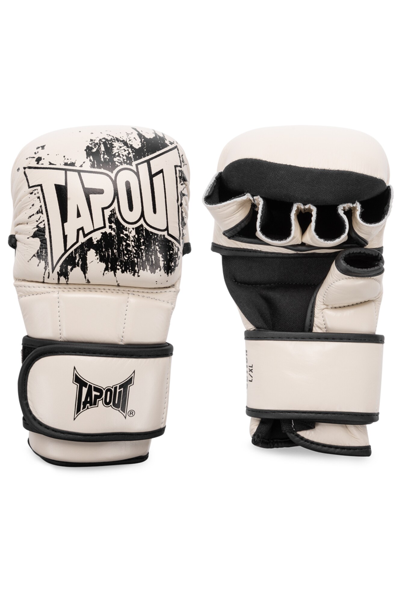 Tapout Sportkesztyűk 'RUCTION'  ekrü / fekete akciós termékkép 1