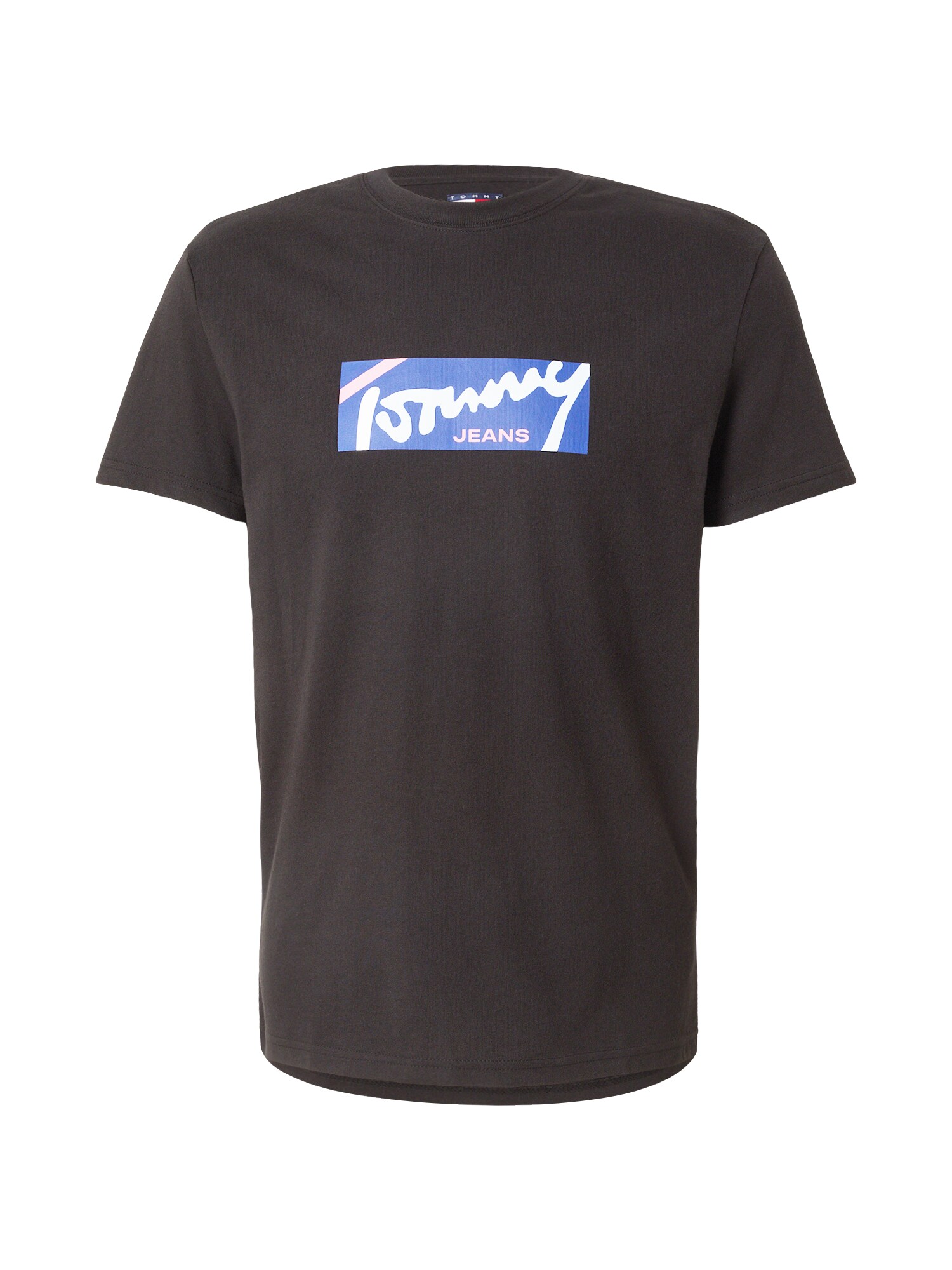 Tommy Jeans Tričko  modrá / ružová / čierna / biela