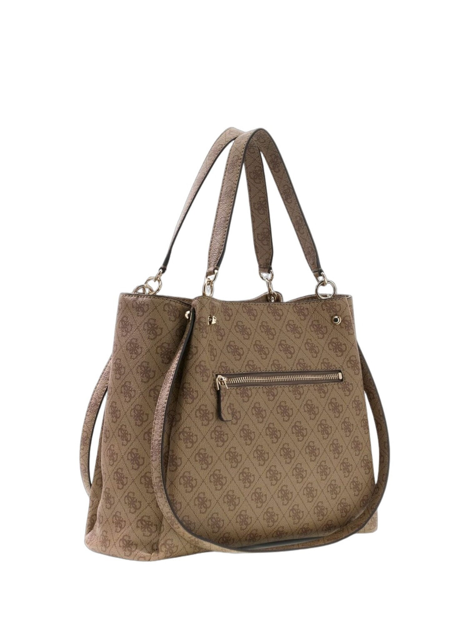 GUESS Shopper 'Guess Cabas Lorella Monogramme Latte Logo'  beige