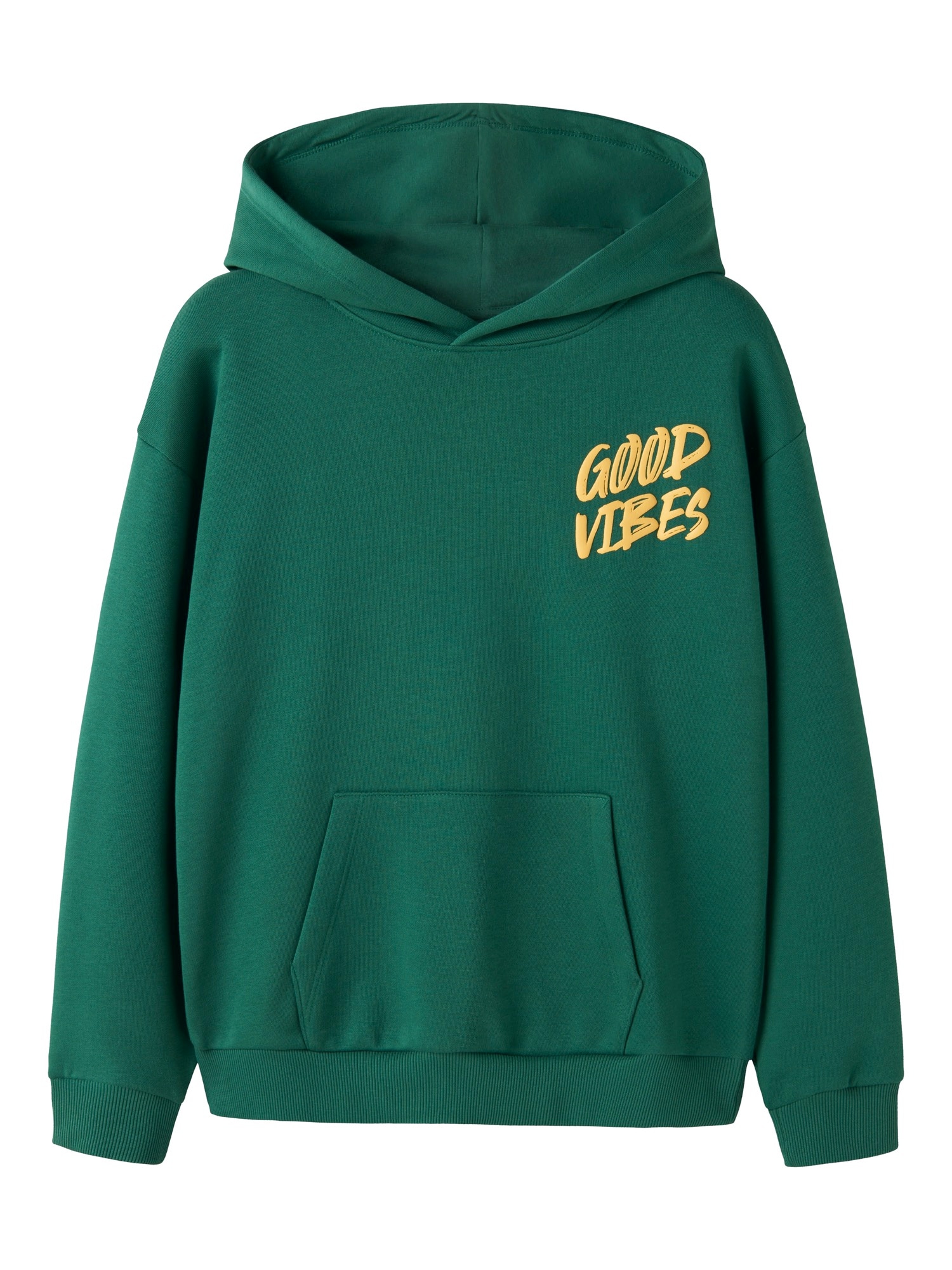 NAME IT Bluză de molton NKMNALDO galben curry / verde pin