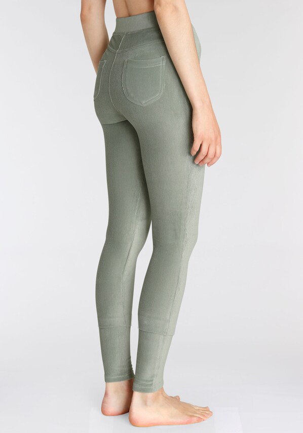 LASCANA, Leggings, zöld, 6 kép a 9 közül