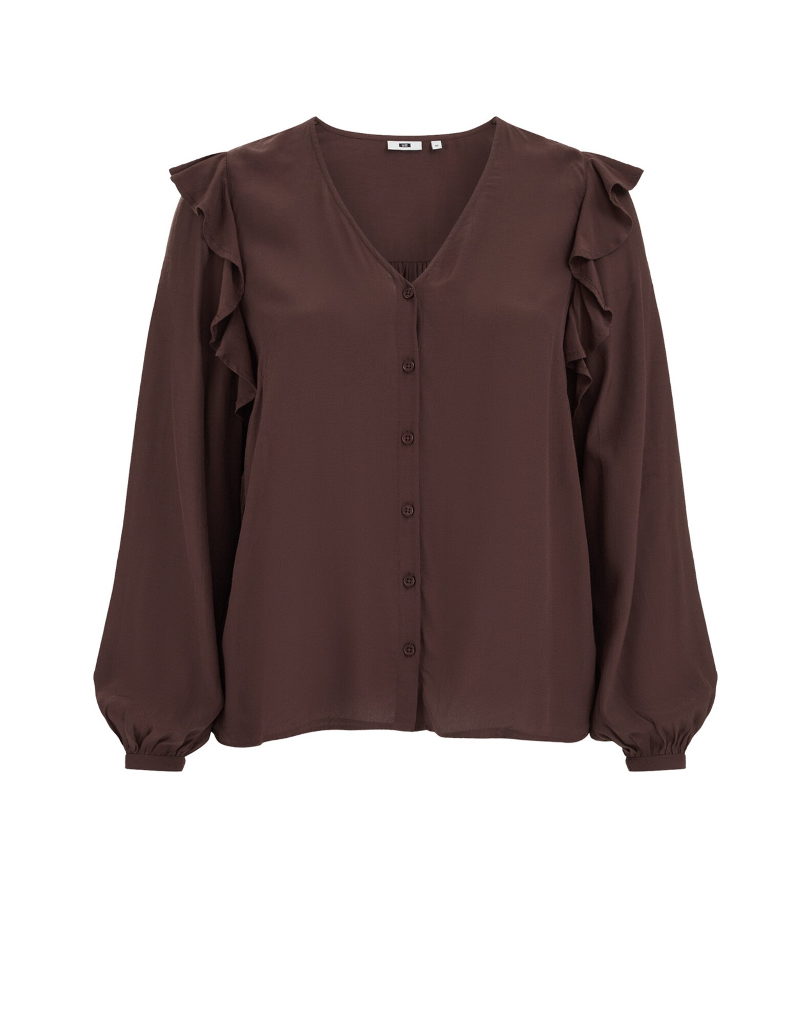 WE Fashion Bluză  maro închis