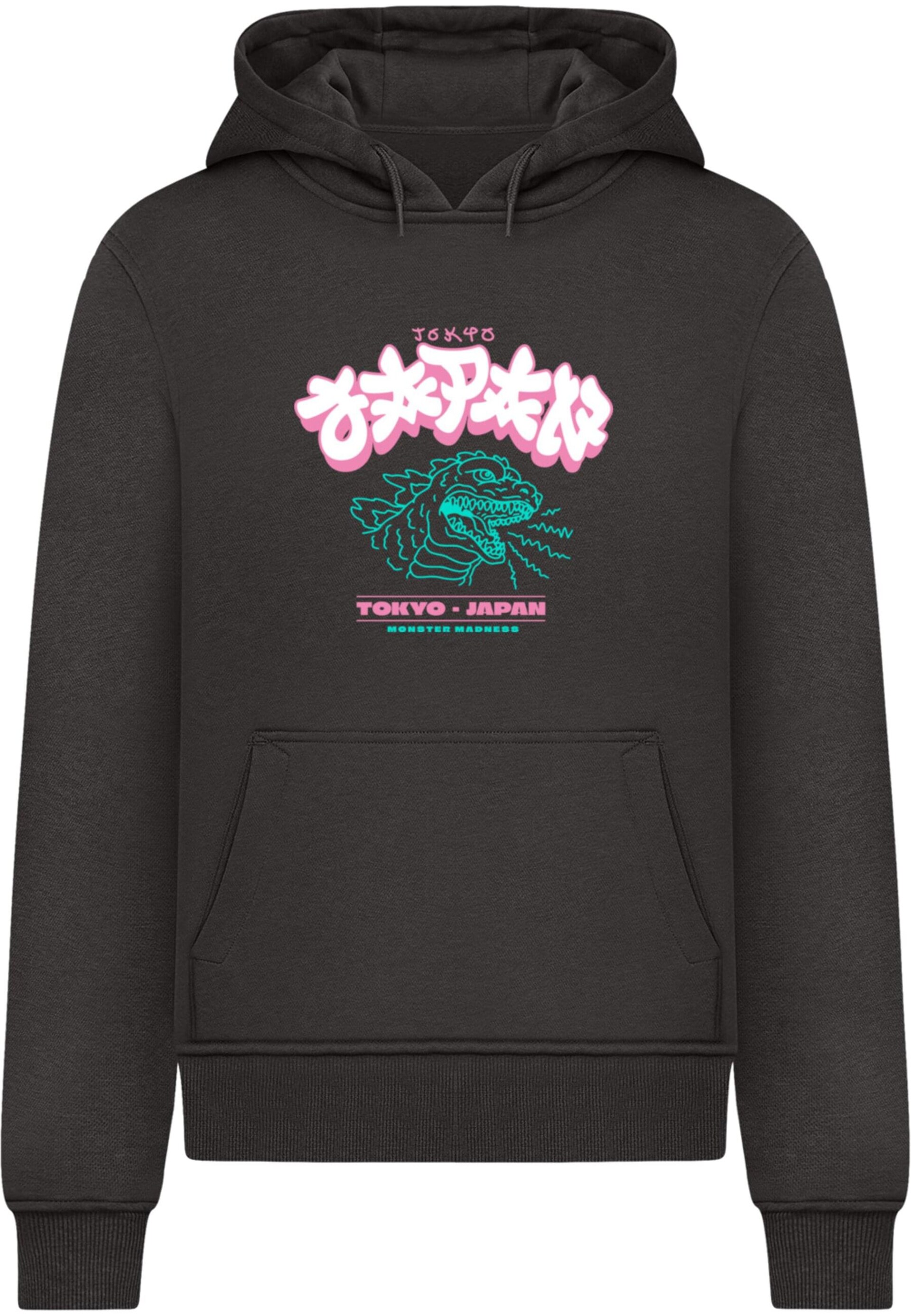 Mister Tee Sweatshirt 'Tokyo Madness' smaragd / rosa / svart herr