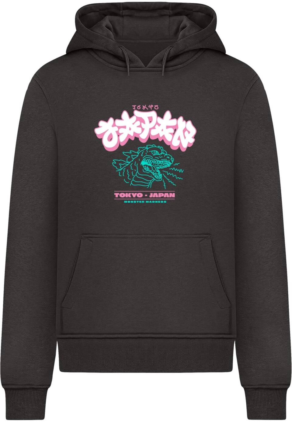 Sweatshirt 'Tokyo Madness' smaragd / rosa / svart