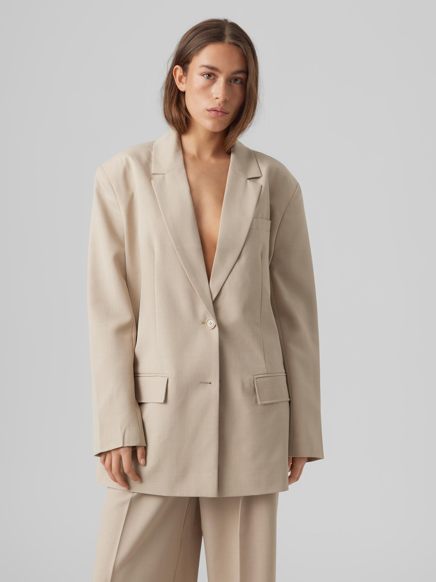 VERO MODA Blézer 'MATHILDE'  világosbarna termék 2. képe
