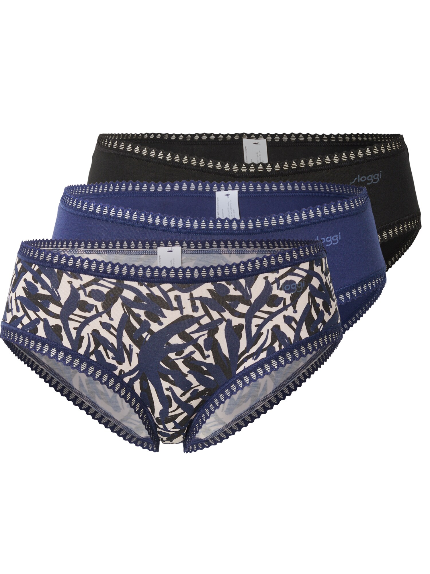SLOGGI Slip Go Crush  bej / albastru închis / gri / negru