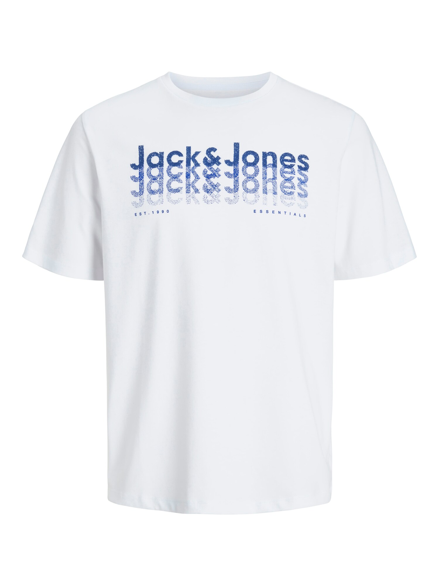 JACK & JONES Póló 'JJTEX'  kék / sötétkék / fehér akciós termékkép 1