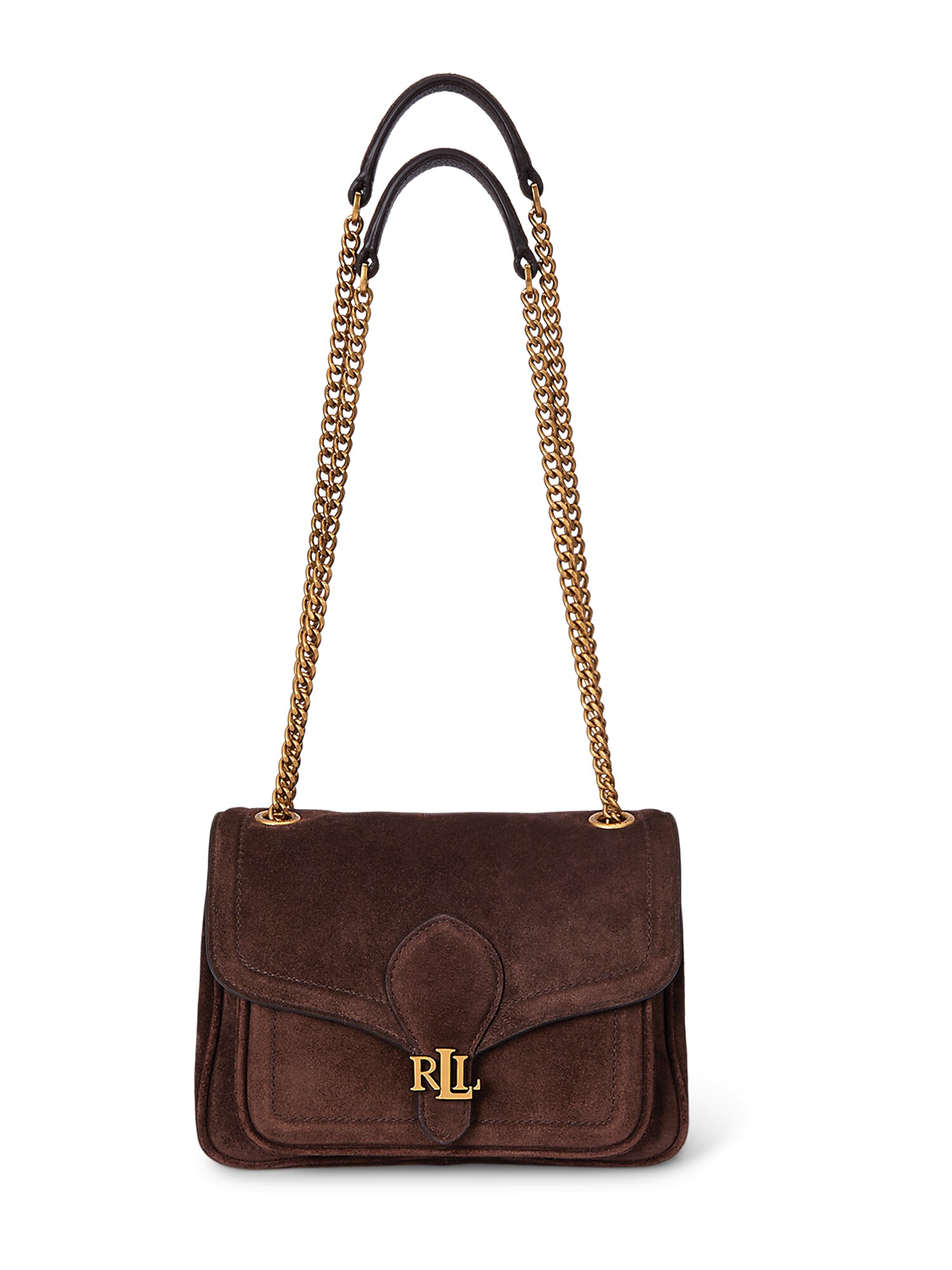 Lauren Ralph Lauren Geantă de umăr BRADLEY  maro închis