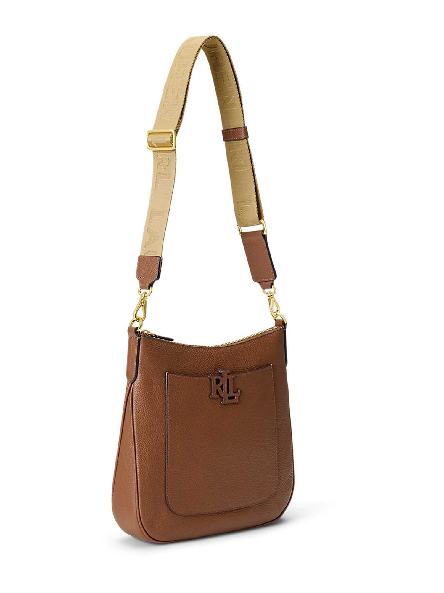 Lauren Ralph Lauren Geantă de umăr CAMERYN 27  maro caramel / maro mokka