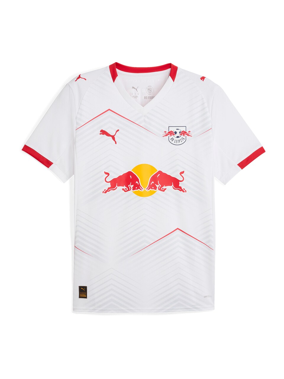Trikå 'RB Leipzig 25/26' gul / eldröd