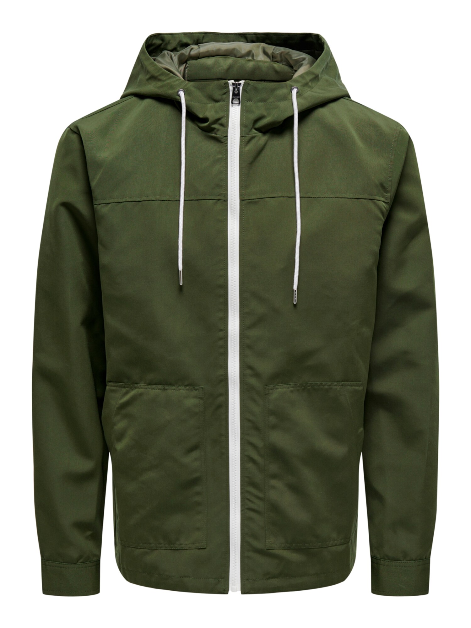 Only & Sons Prehodna jakna 'MATT'  kaki / bela