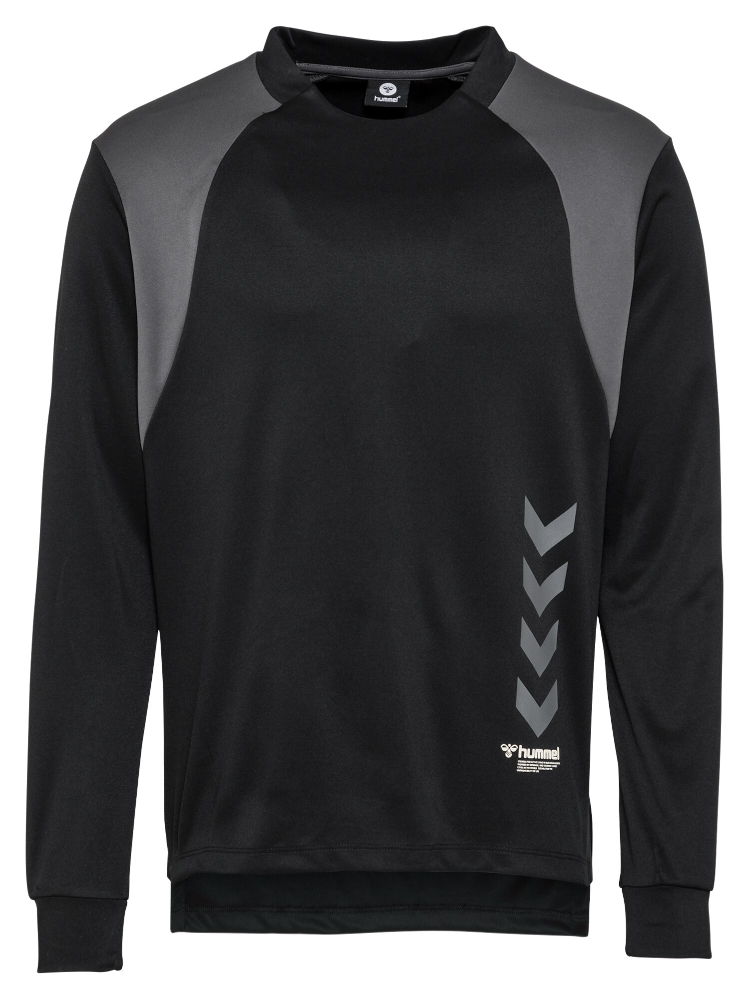 Hummel Sportinio tipo megztinis 'TRUMAN'  juoda / pilka