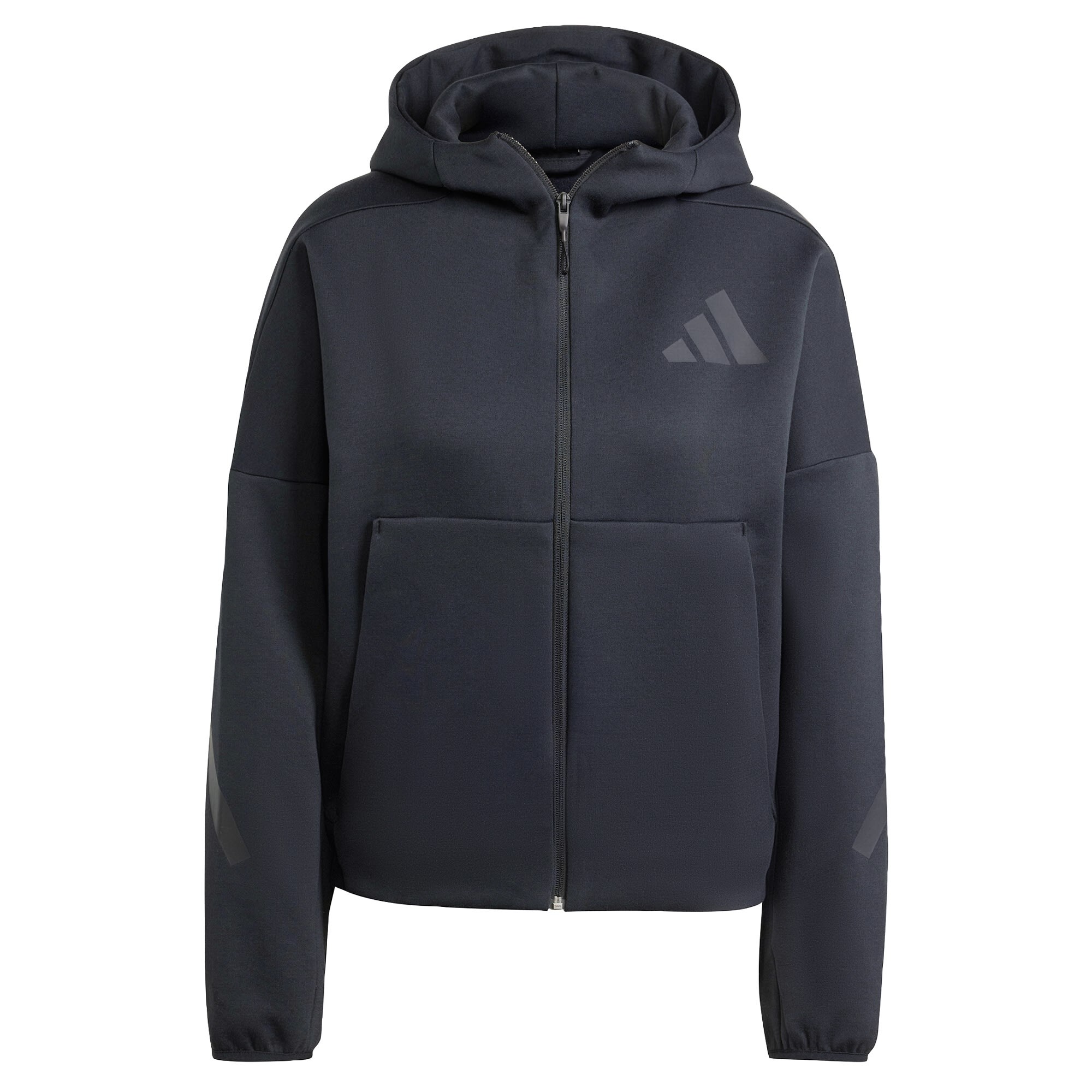 ADIDAS SPORTSWEAR Bluză cu fermoar sport Z.N.E.  gri / negru