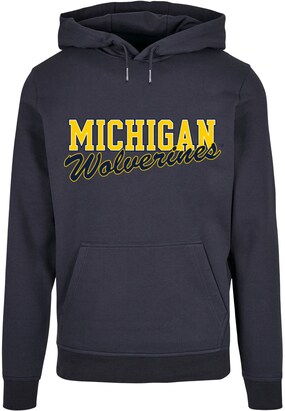 Merchcode Sweatshirt ‘Michigan Wolverines’ Marine / Geel / Wit