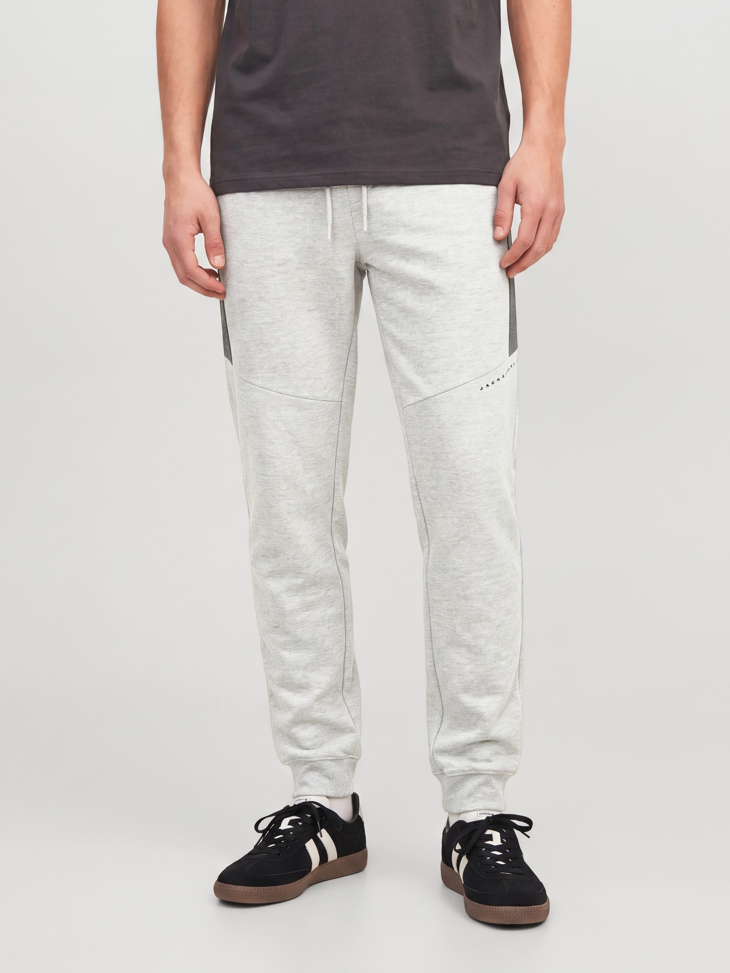 JACK & JONES Pantaloni JPSTGORDON gri deschis / gri închis