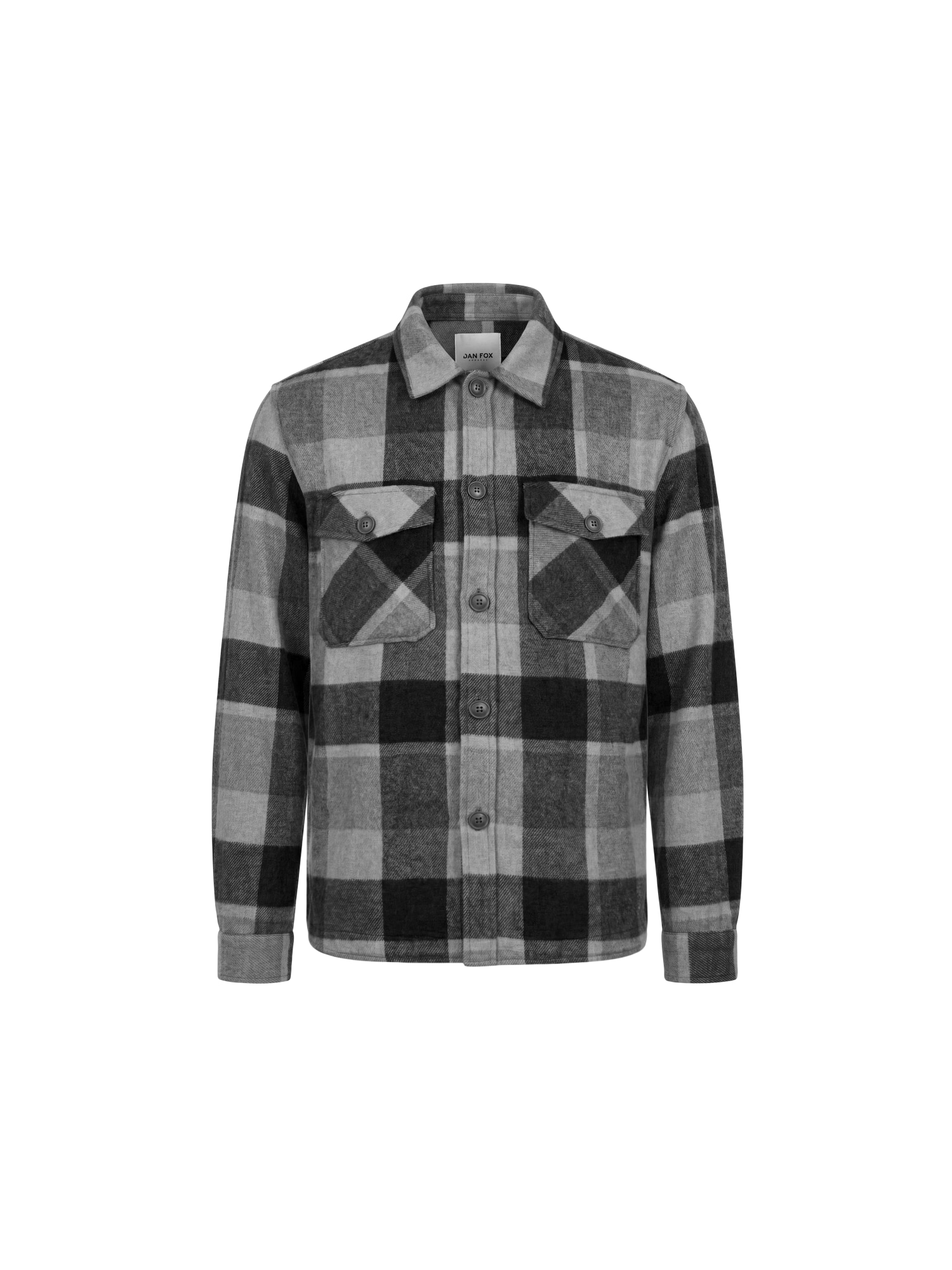 DAN FOX APPAREL Geacă de primăvară-toamnă Johann negru / alb