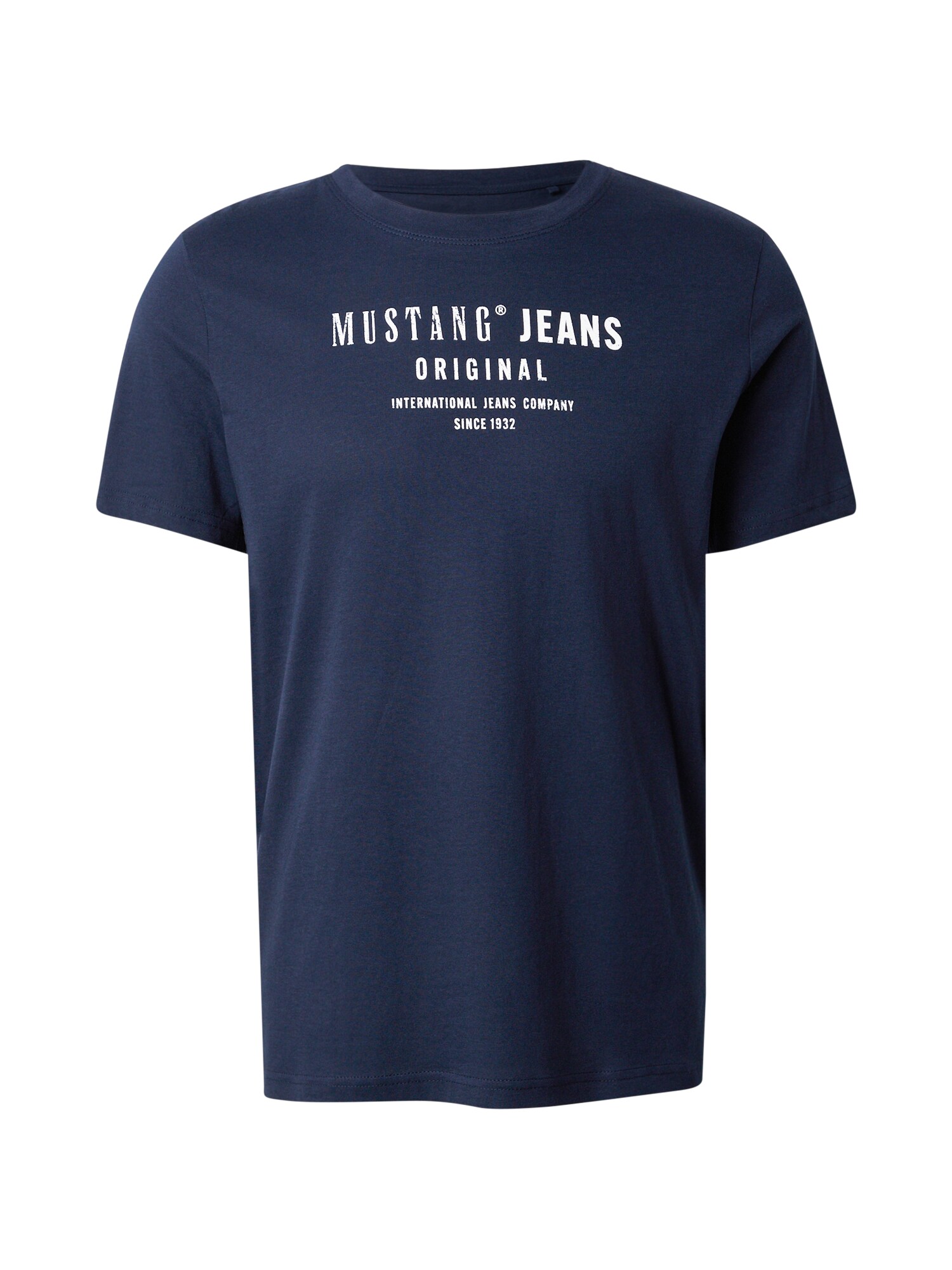 MUSTANG Tricou Austin  bleumarin / alb