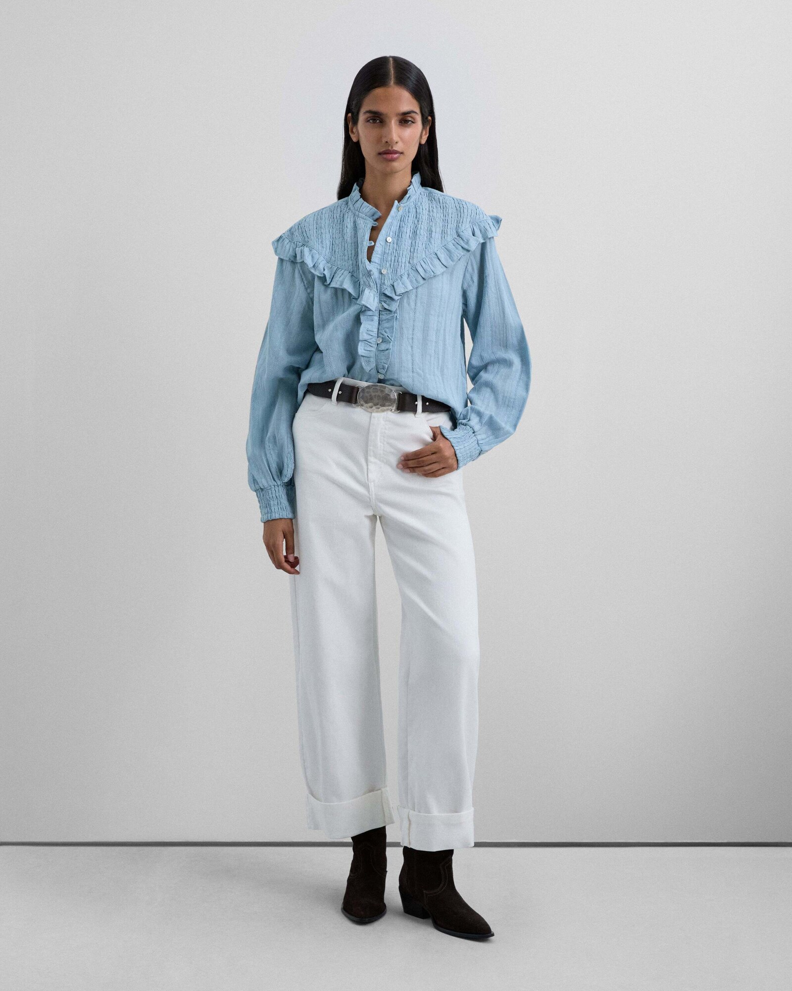 Scalpers Bluză  albastru deschis