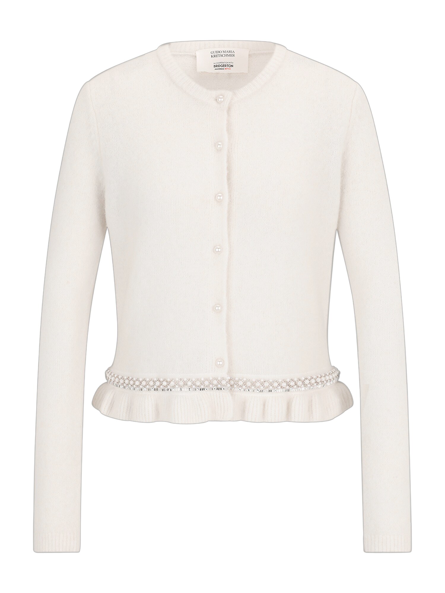 GUIDO MARIA KRETSCHMER FOR BRIDGERTON Geacă tricotată Kate  alb natural