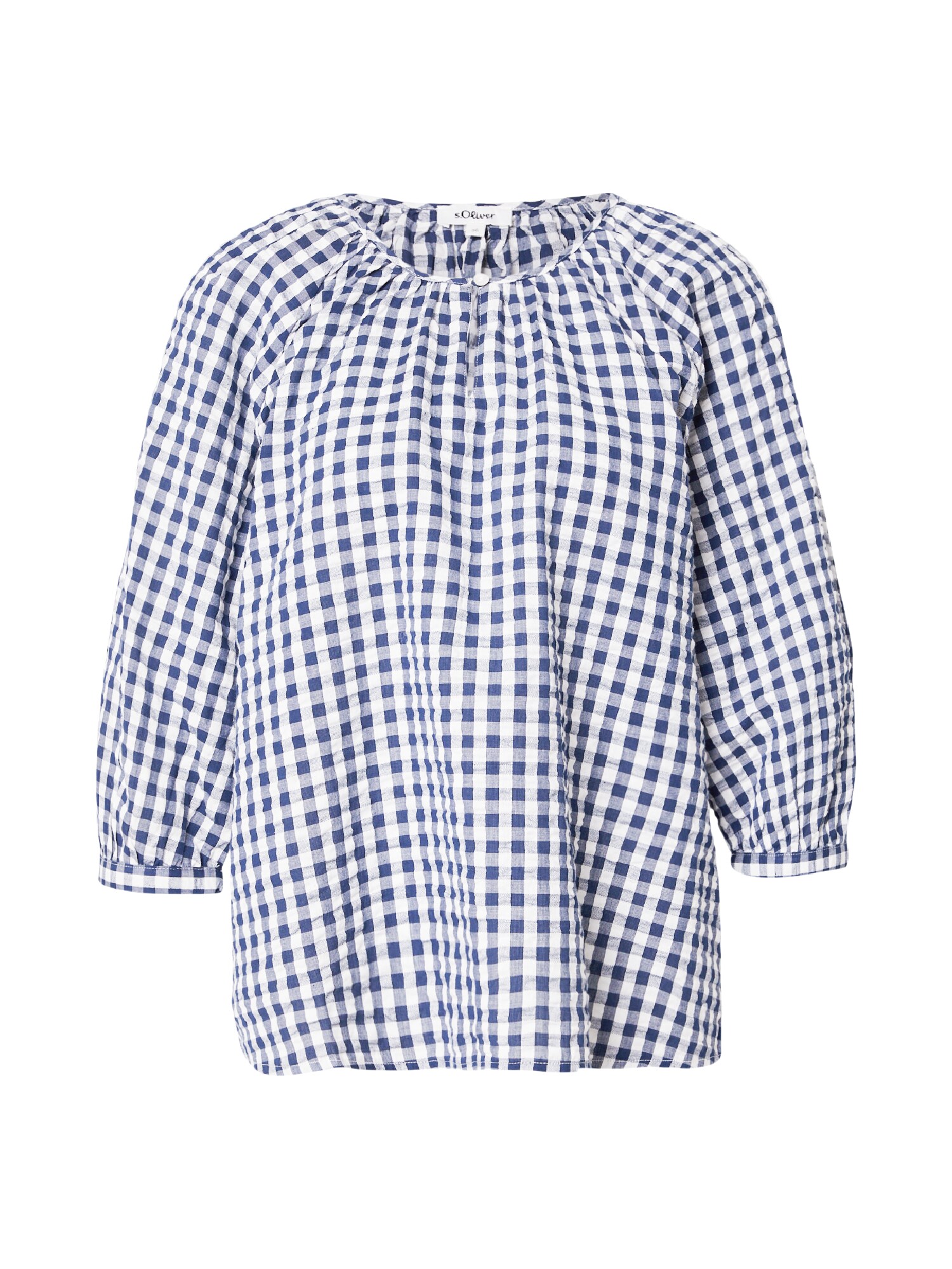 s.Oliver Bluza  tamno plava / bijela