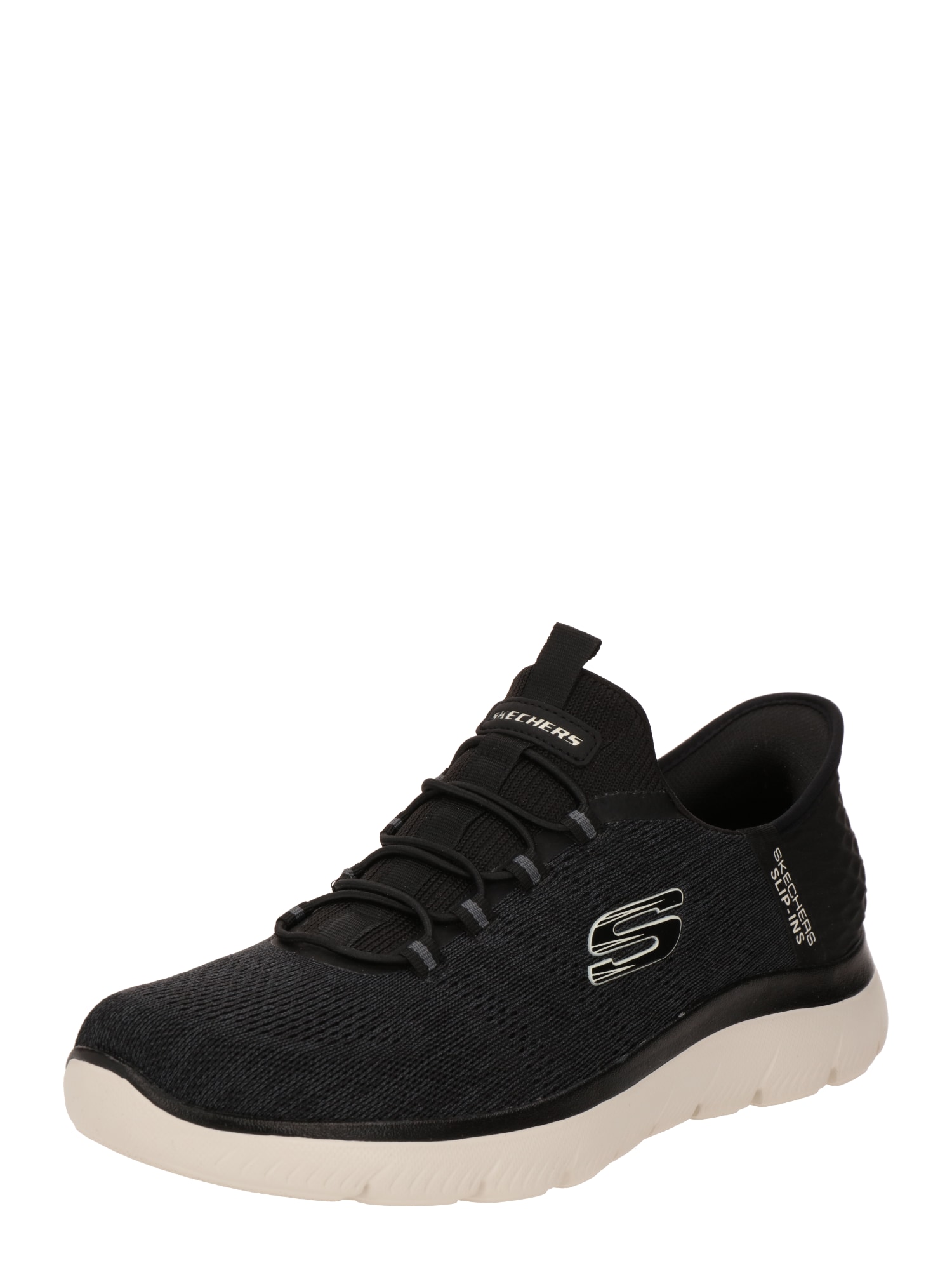 SKECHERS Sneaker low 'SUMMITS - KEY PACE'  negru / alb