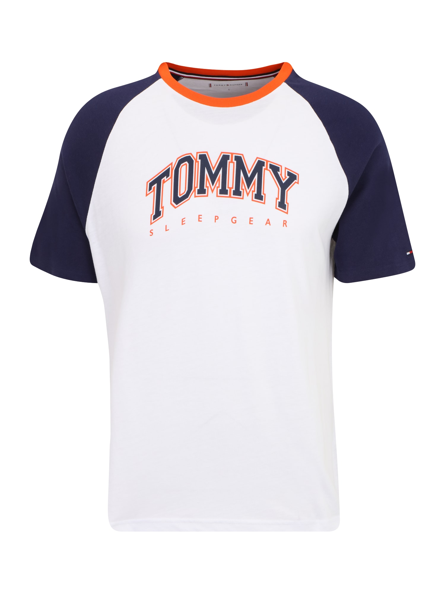 Tommy Hilfiger Underwear Apatiniai marškinėliai tamsiai mėlyna / oranžinė / balta
