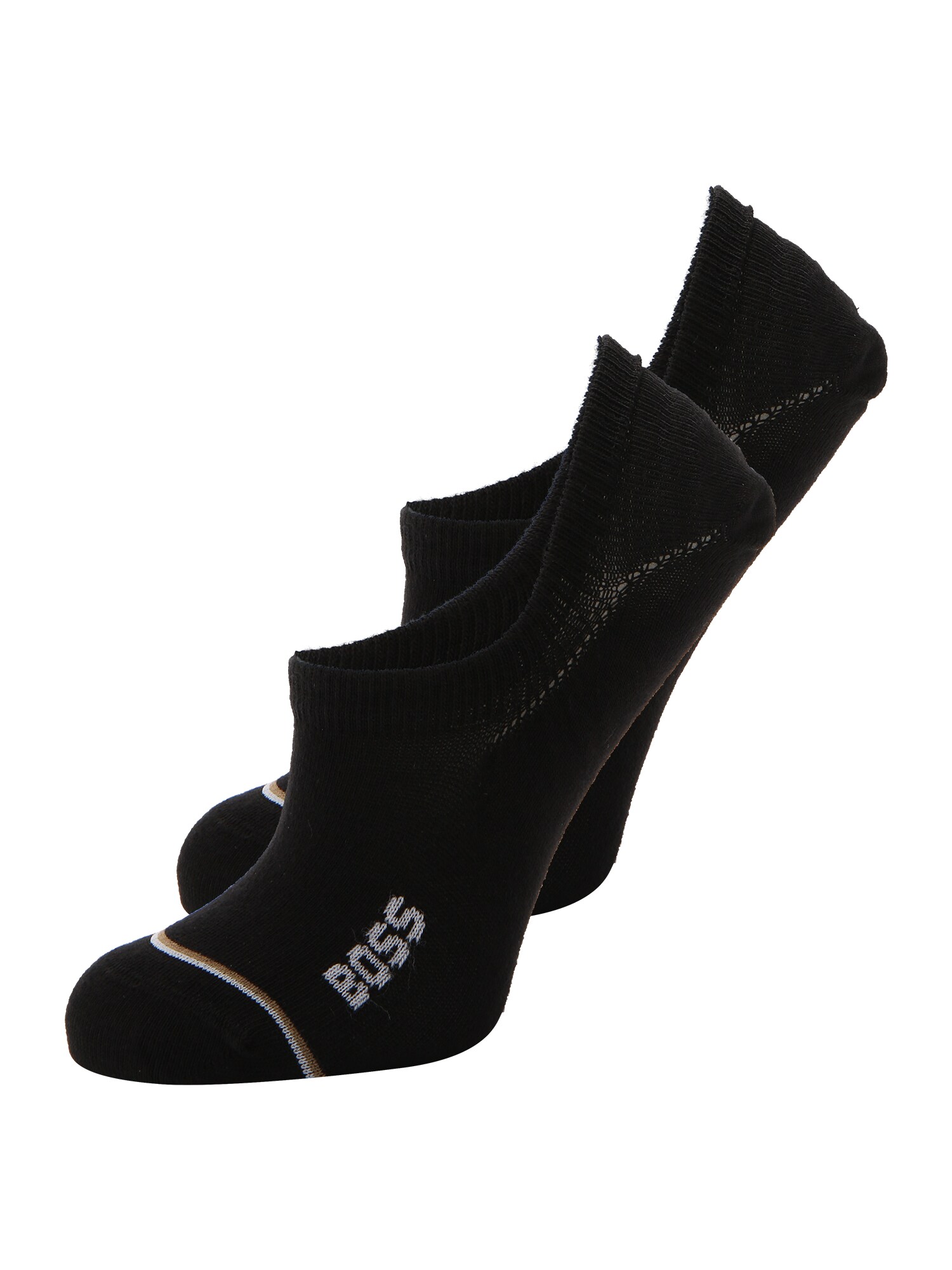 BOSS Șosete Iconic  negru / alb