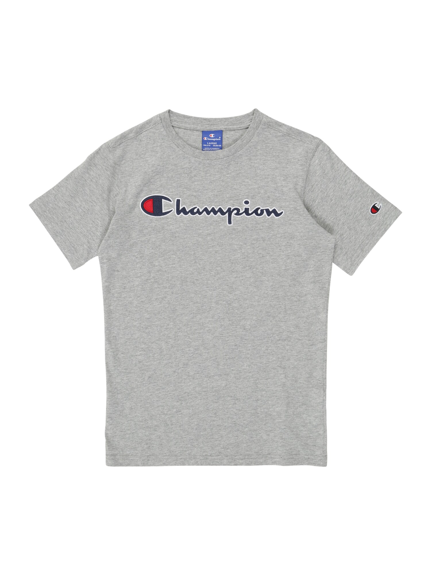 Champion Authentic Athletic Apparel Marškinėliai  pilka / tamsiai mėlyna / balta / raudona
