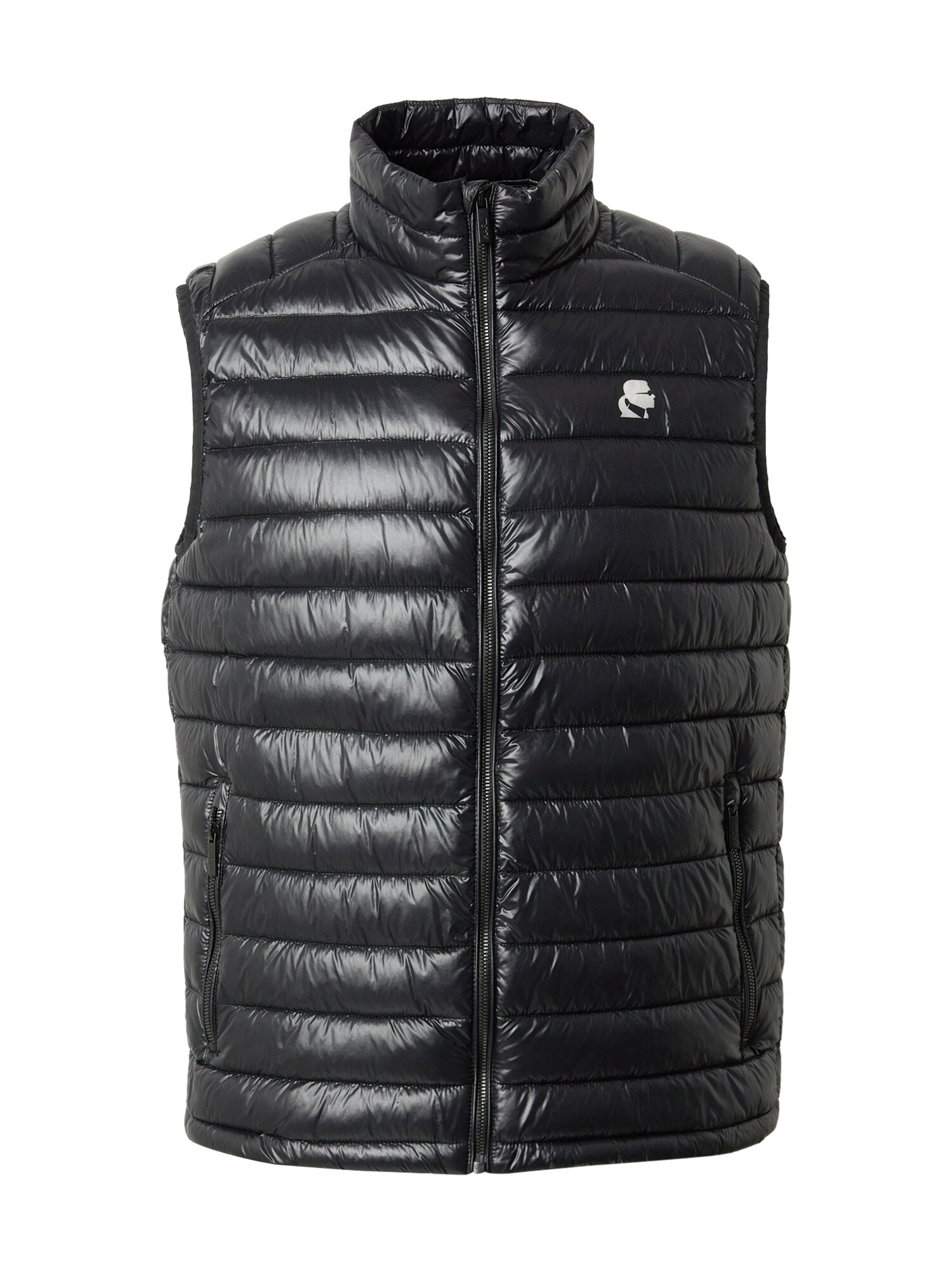 Karl Lagerfeld Vestă  negru / alb