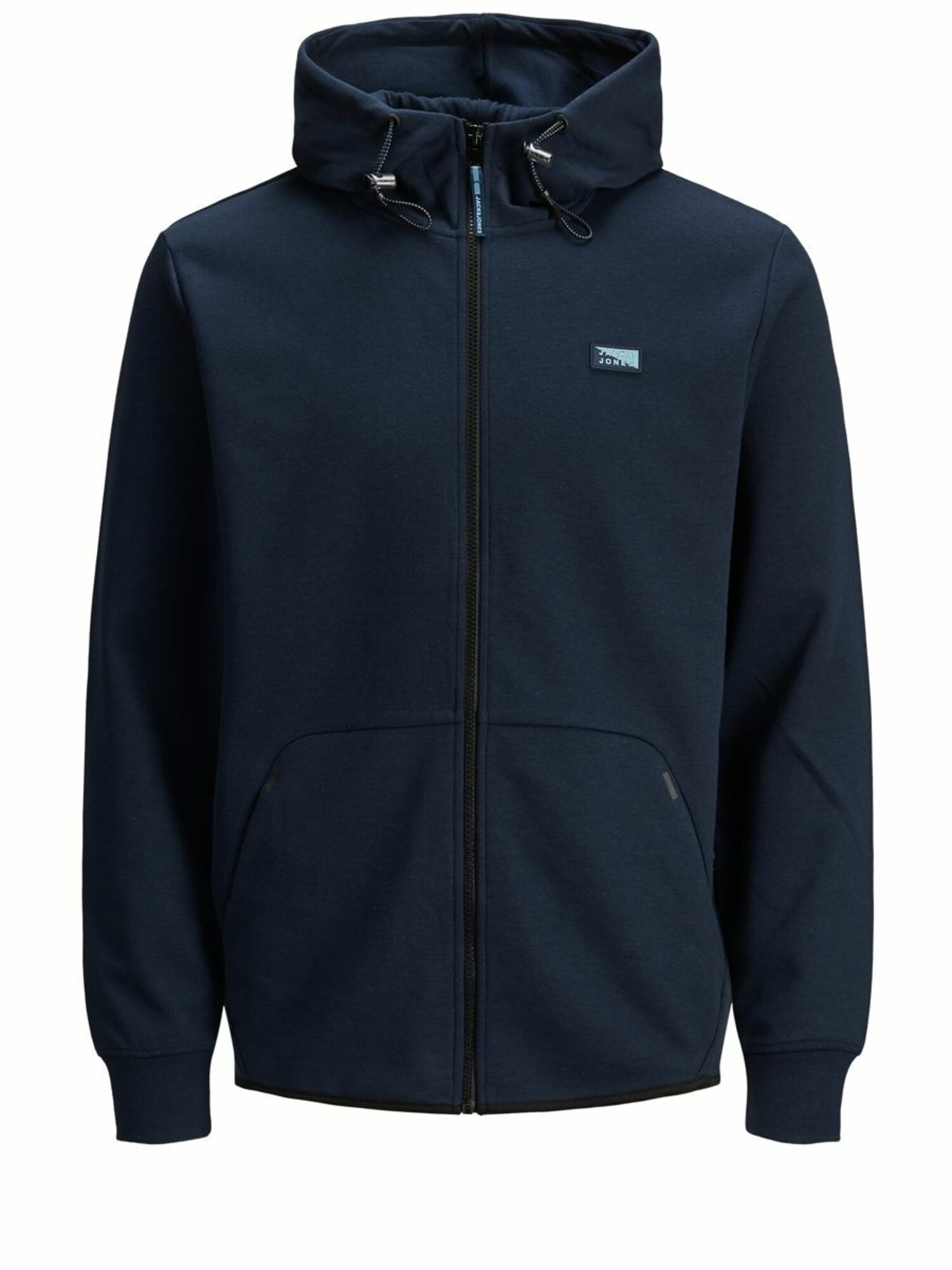 JACK & JONES Džemperis 'JCOAIR SWEAT ZIP HOOD NOOS'  tamsiai mėlyna