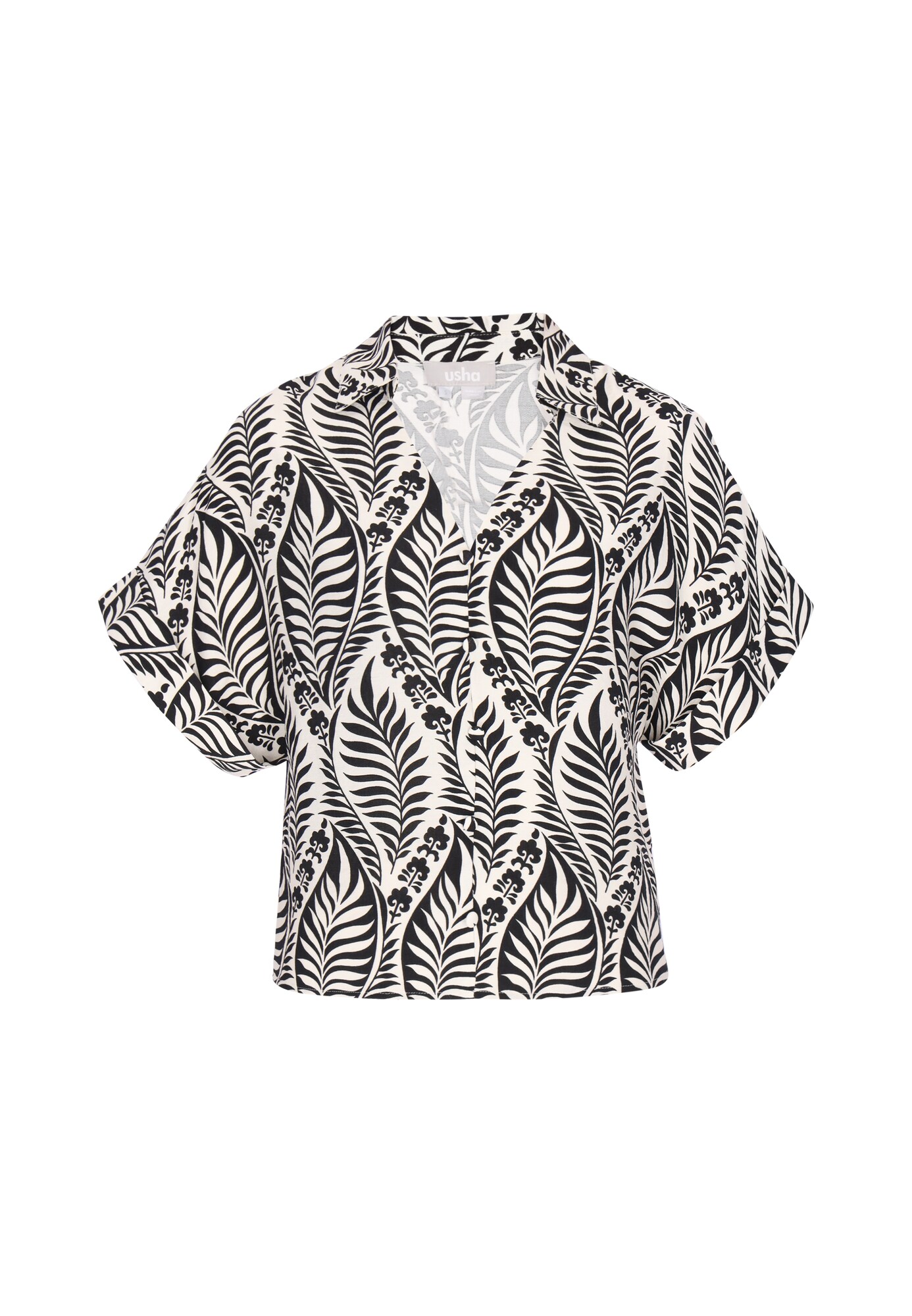 Usha Blusa  negro / blanco