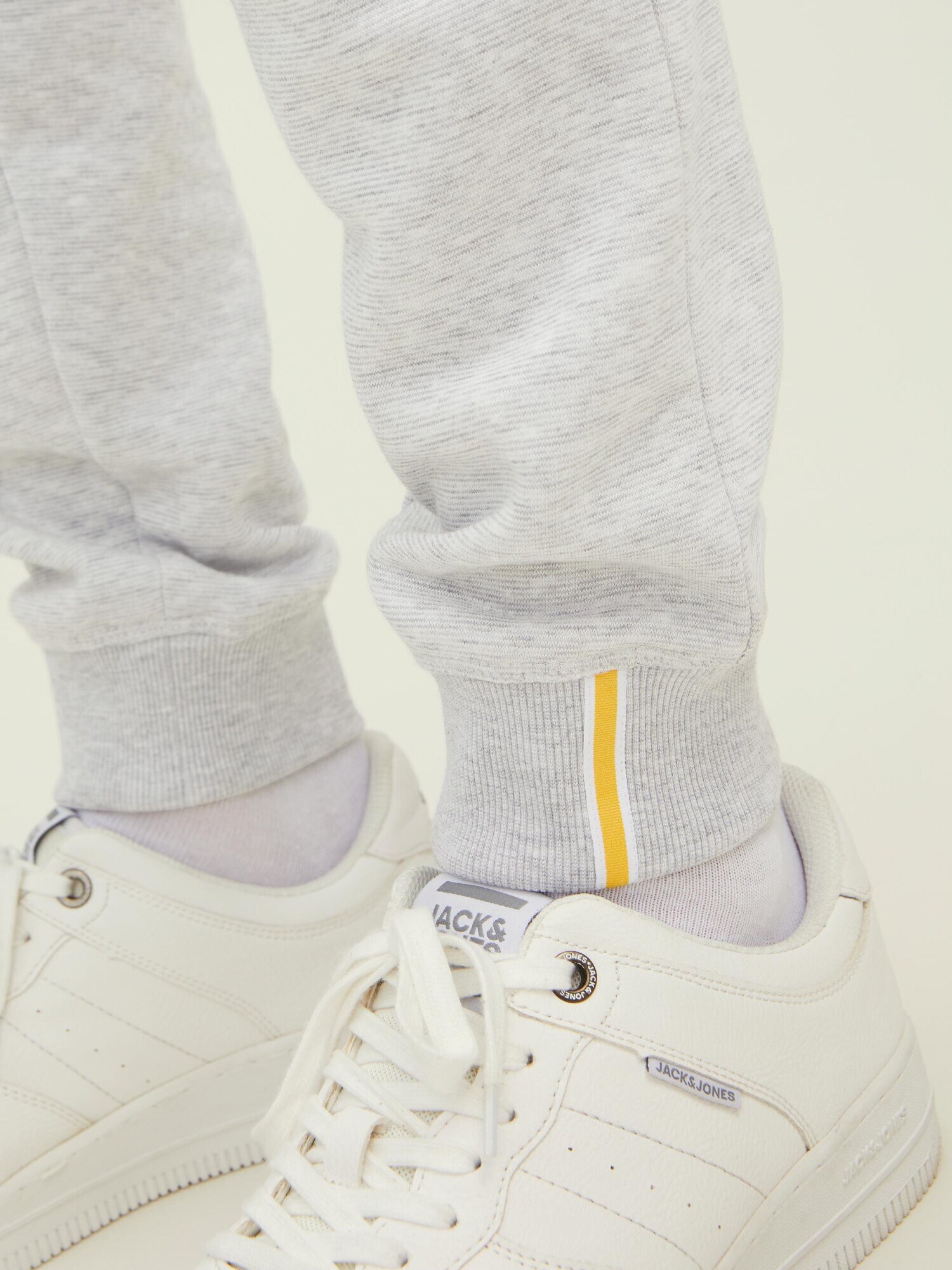 JACK & JONES Nohavice 'JJGorden Berg' svetlosivá / čierna (obrázok 4)